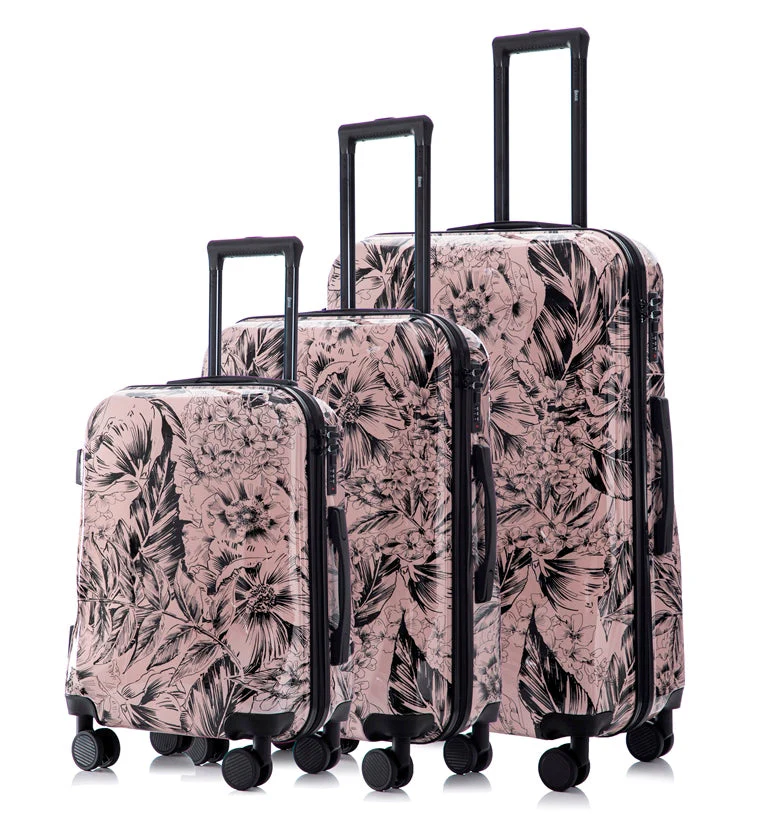Multi-color Design 3-Piece Spinner Luggage Set with Lock - Image 16