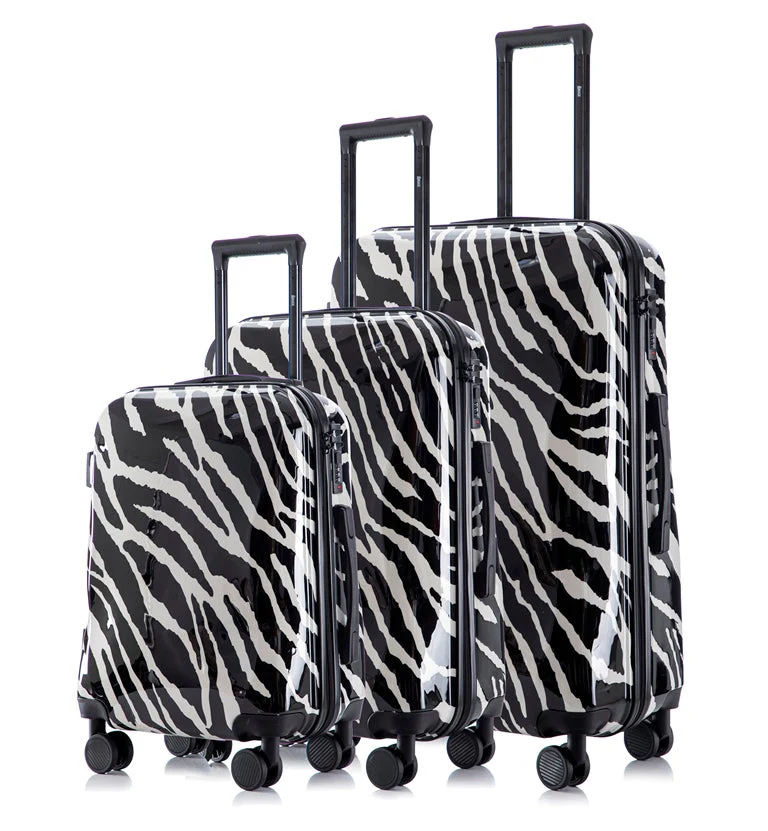 Multi-color Design 3-Piece Spinner Luggage Set with Lock - Image 35
