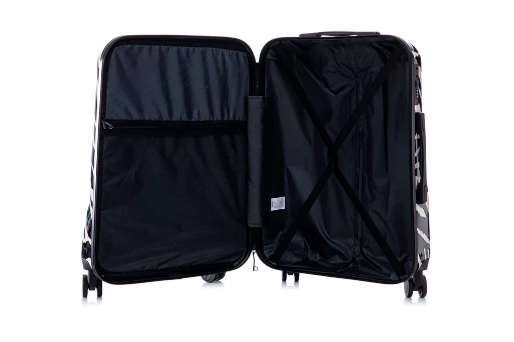 Multi-color Design 3-Piece Spinner Luggage Set with Lock - Image 36