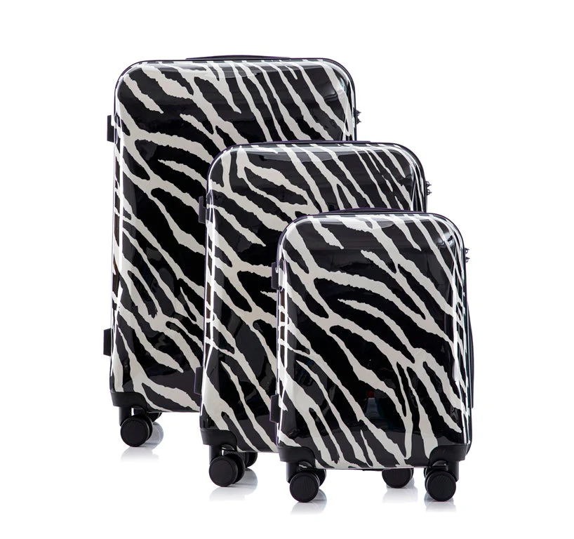 Zebra 3 Piece Spinner Luggage Set with Lock - Image 5
