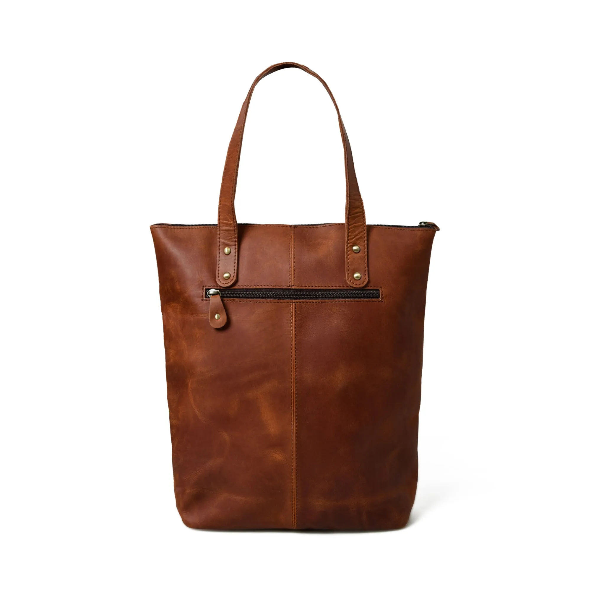 Multicoloured Leather Tote Bag - Image 6