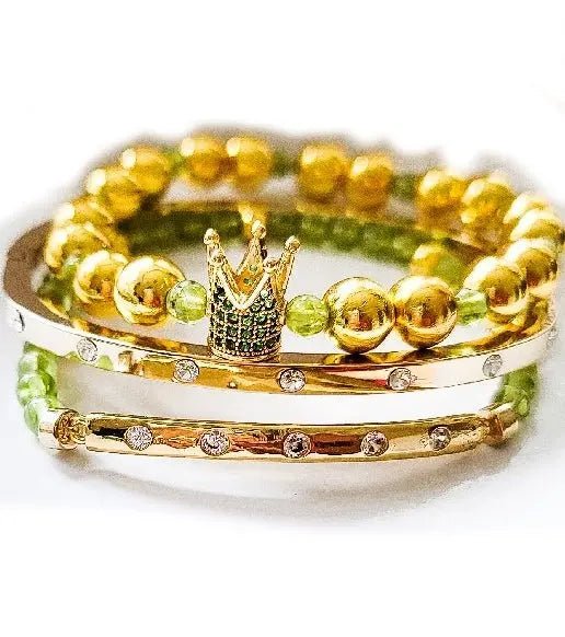 My " Peridot" Crown Bracelet Set - Image 2