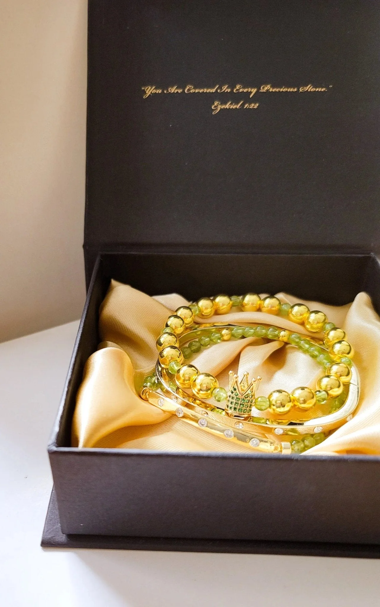 My " Peridot" Crown Bracelet Set - Image 3