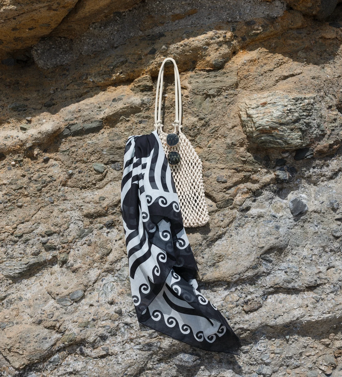 Mykonos Pareo - Midnight Swim Sun Pattern - Image 4