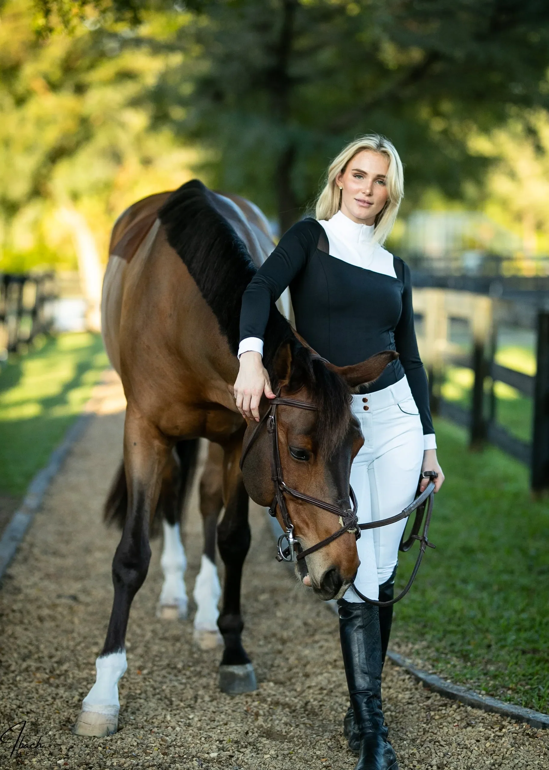 Nadine Shirt – Mesh Accent Show Shirt - Image 2