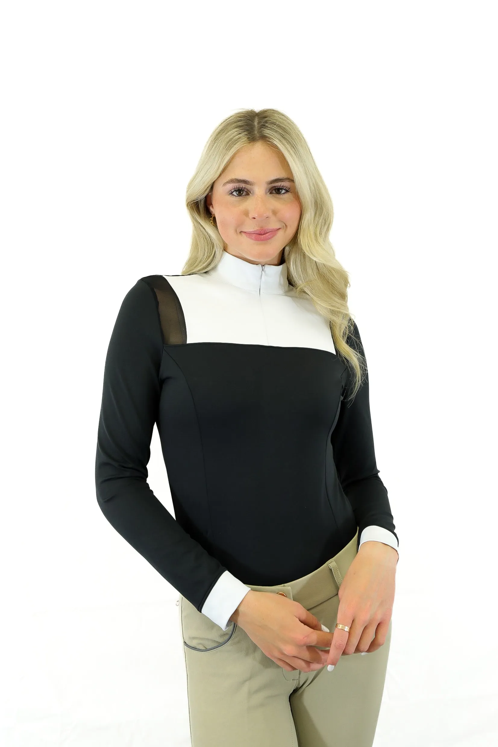 Nadine Shirt – Mesh Accent Show Shirt - Image 4