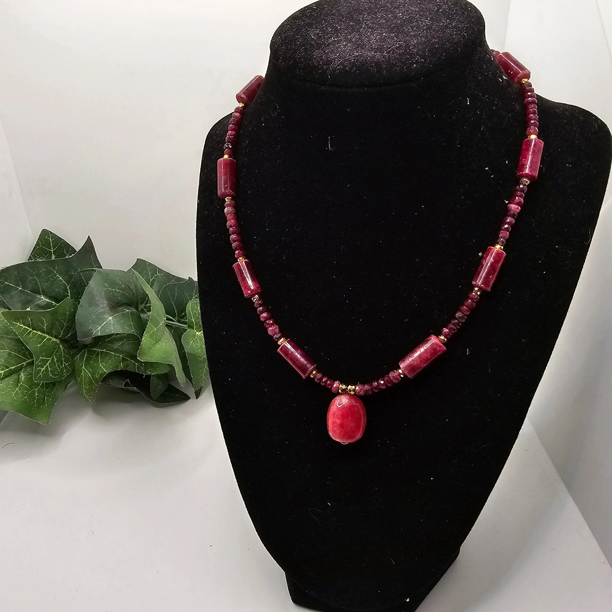 Natural Ruby Choker Necklace - Image 3
