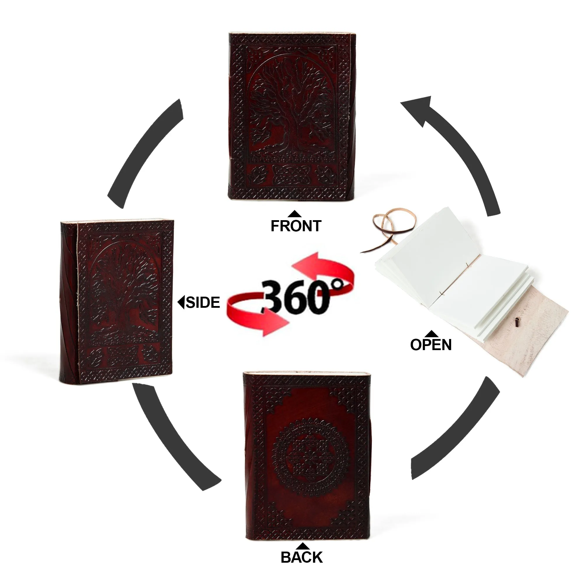 Nature's Wisdom Leather Journal - Image 6