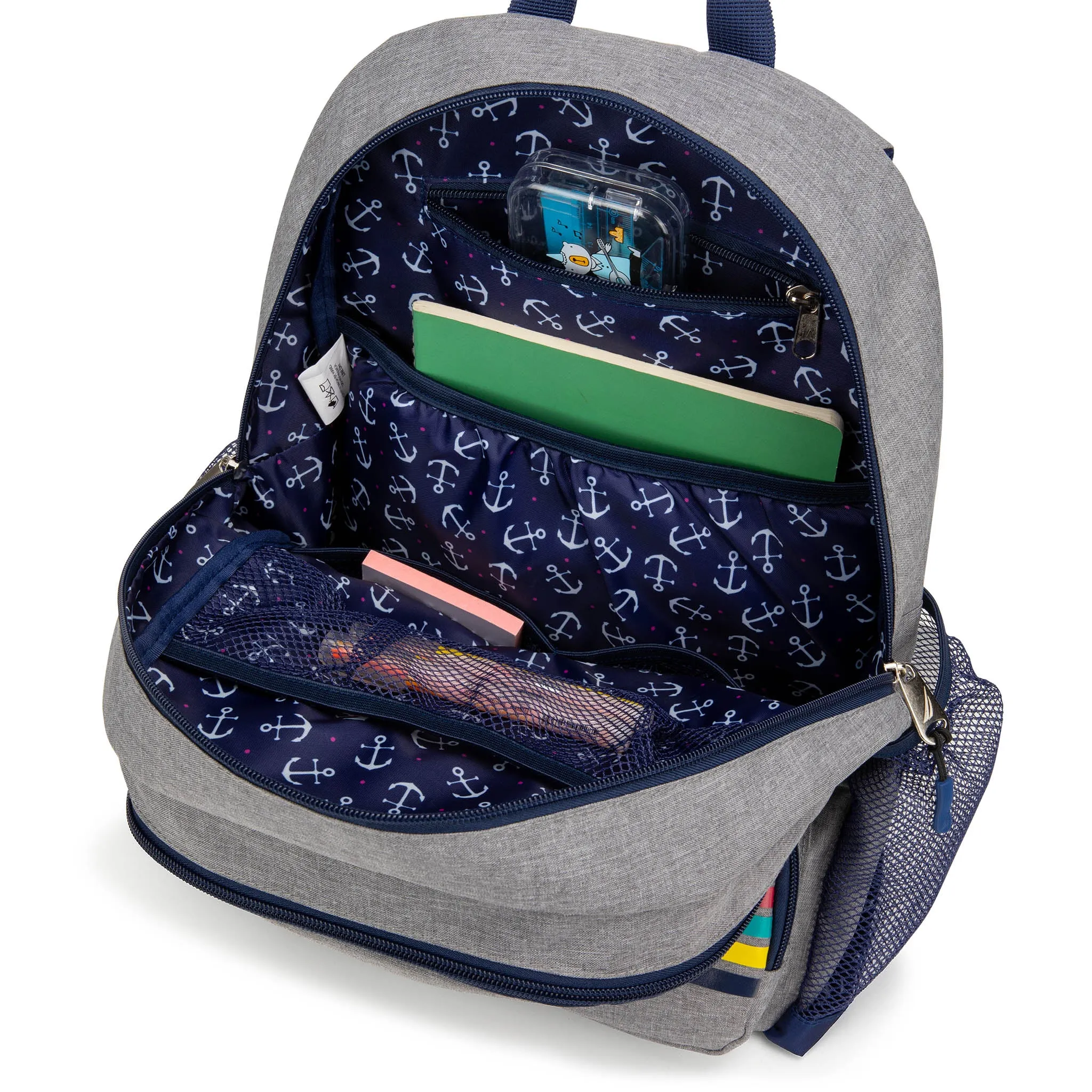 Kids Backpack for School | Hearts | 16" Tall - Image 3