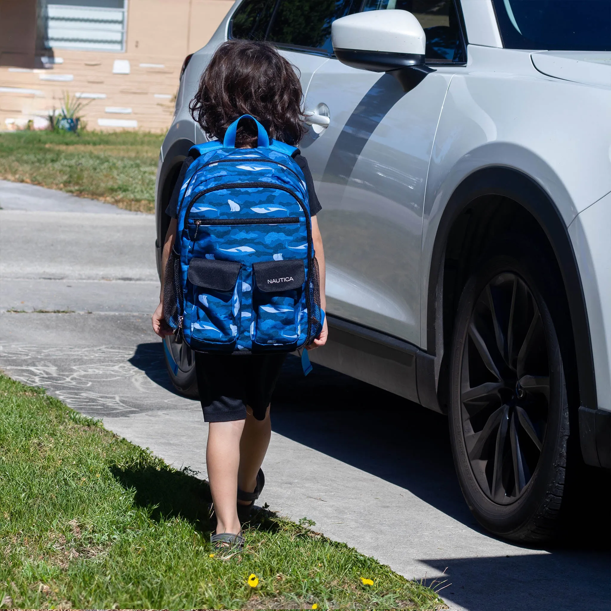 Kids Backpack for School | Polar Camo | 16" Tall - Image 12