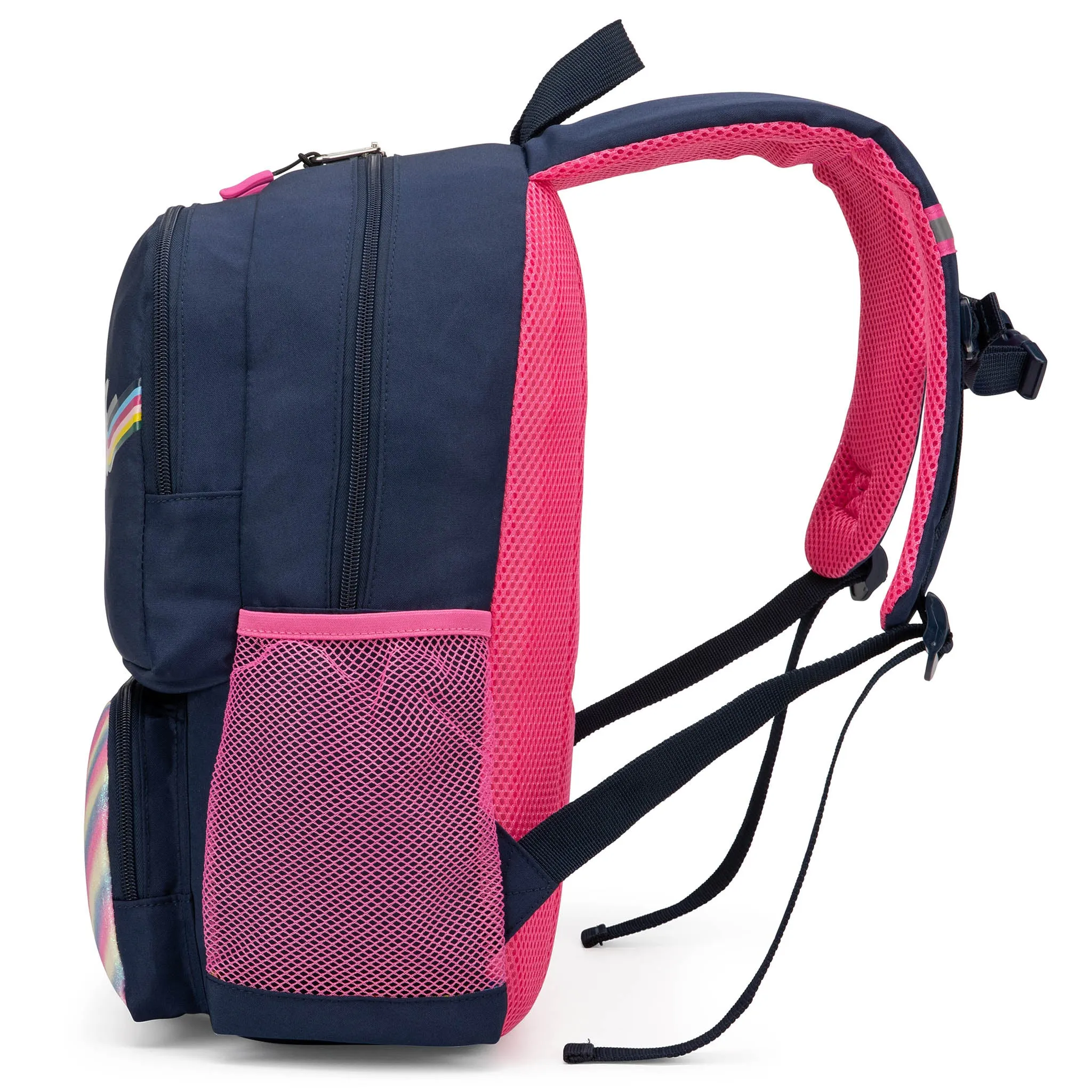 Kids Backpack for School | Retro Rainbow | 16" Tall - Image 4