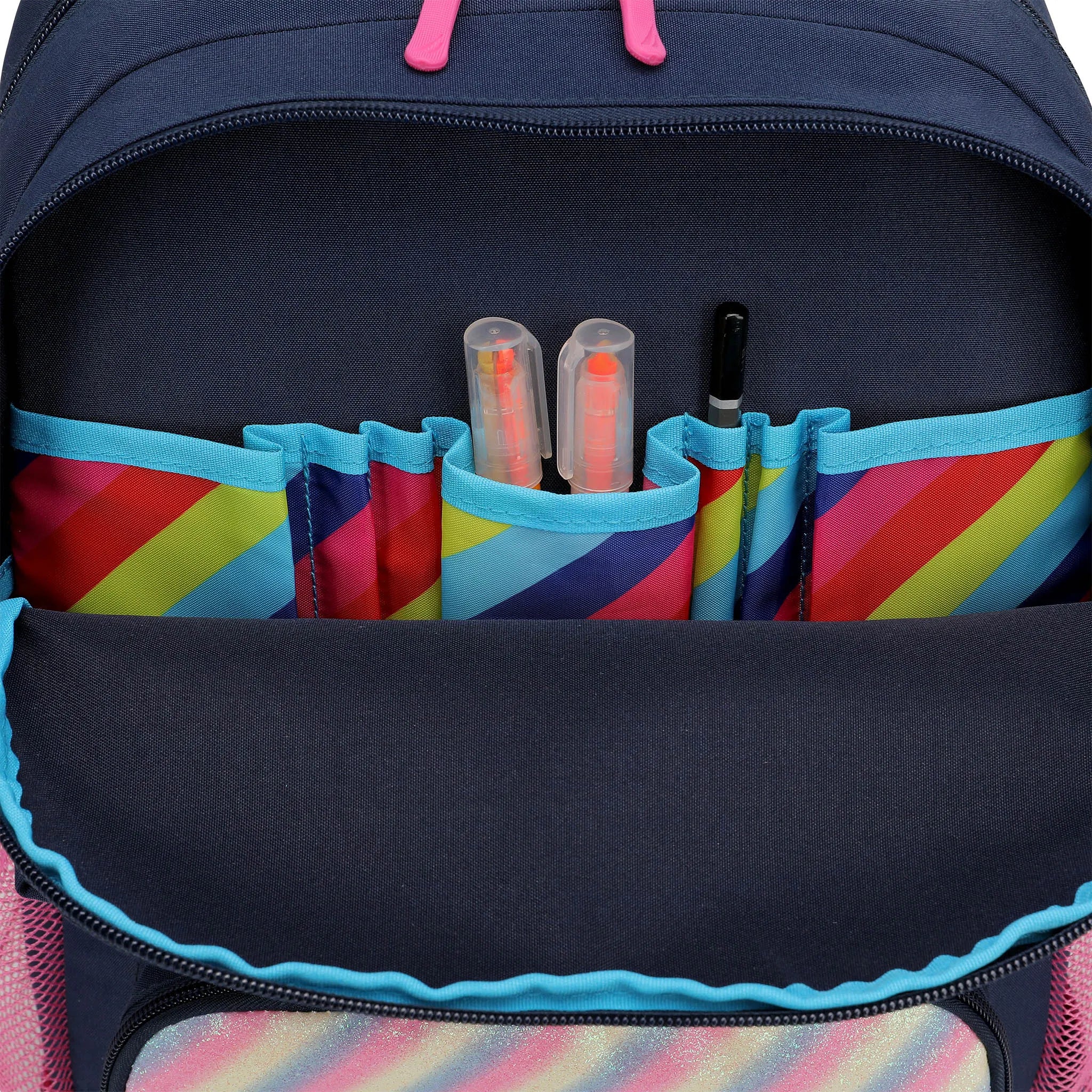 Kids Backpack for School | Retro Rainbow | 16" Tall - Image 7