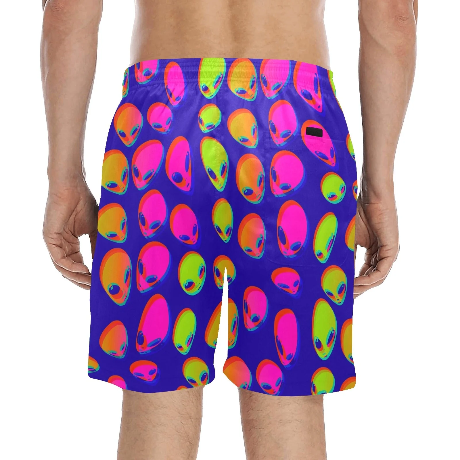 Neon Alien Blast Swim Shorts - Image 2