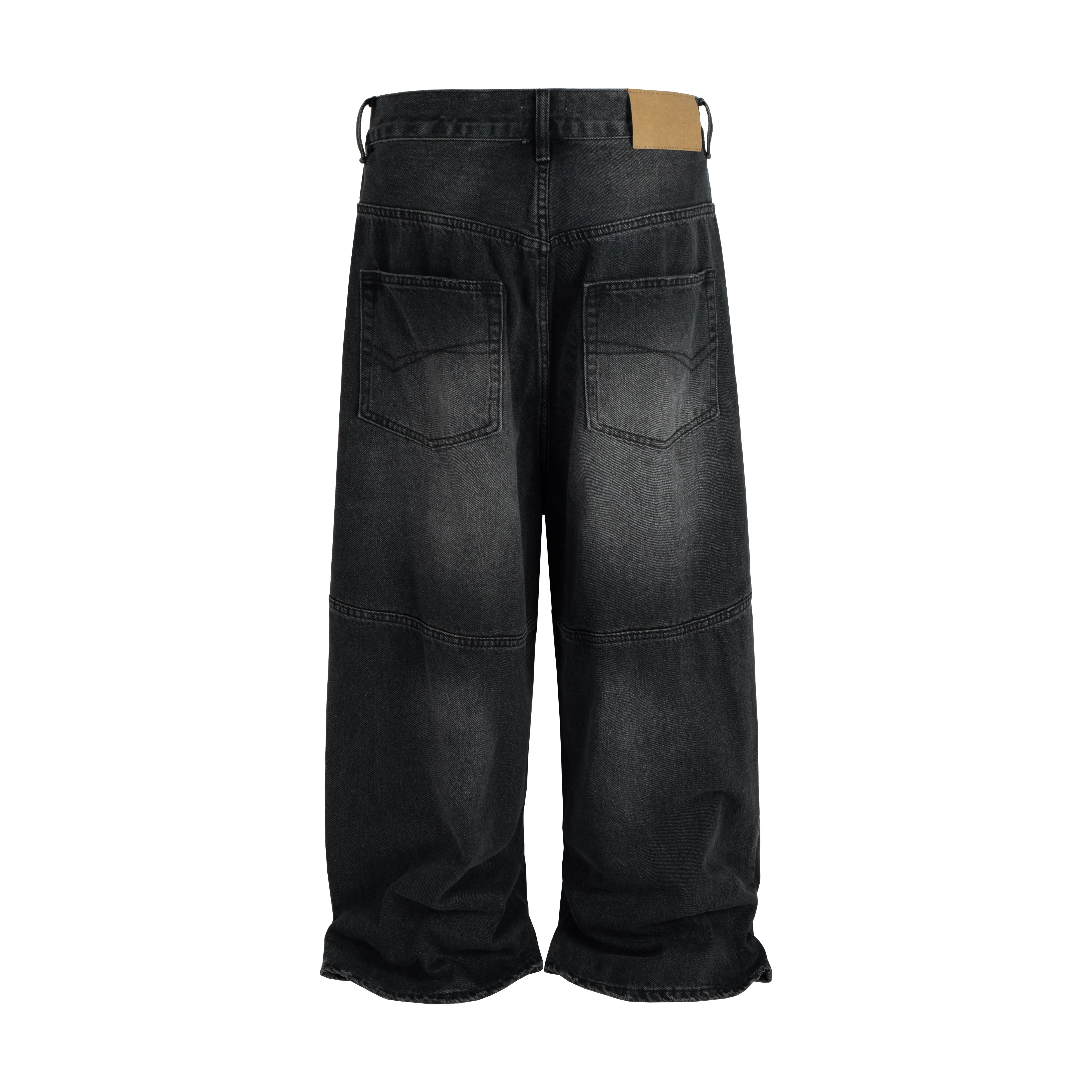 NOIR BAGGY BIKER DENIM - Image 2