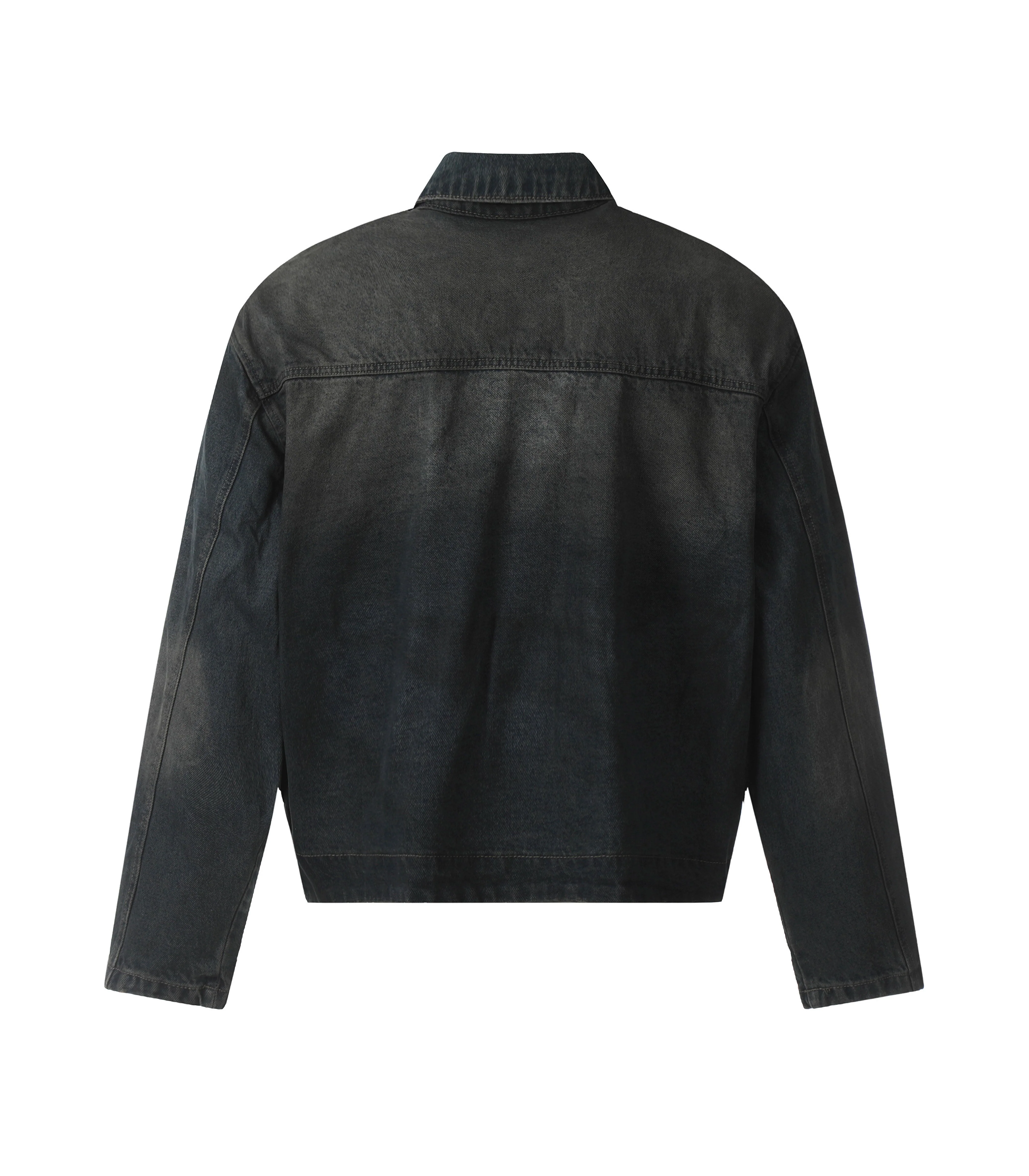 NOIR PATCHWORK WAXED DENIM JACKET - Image 2
