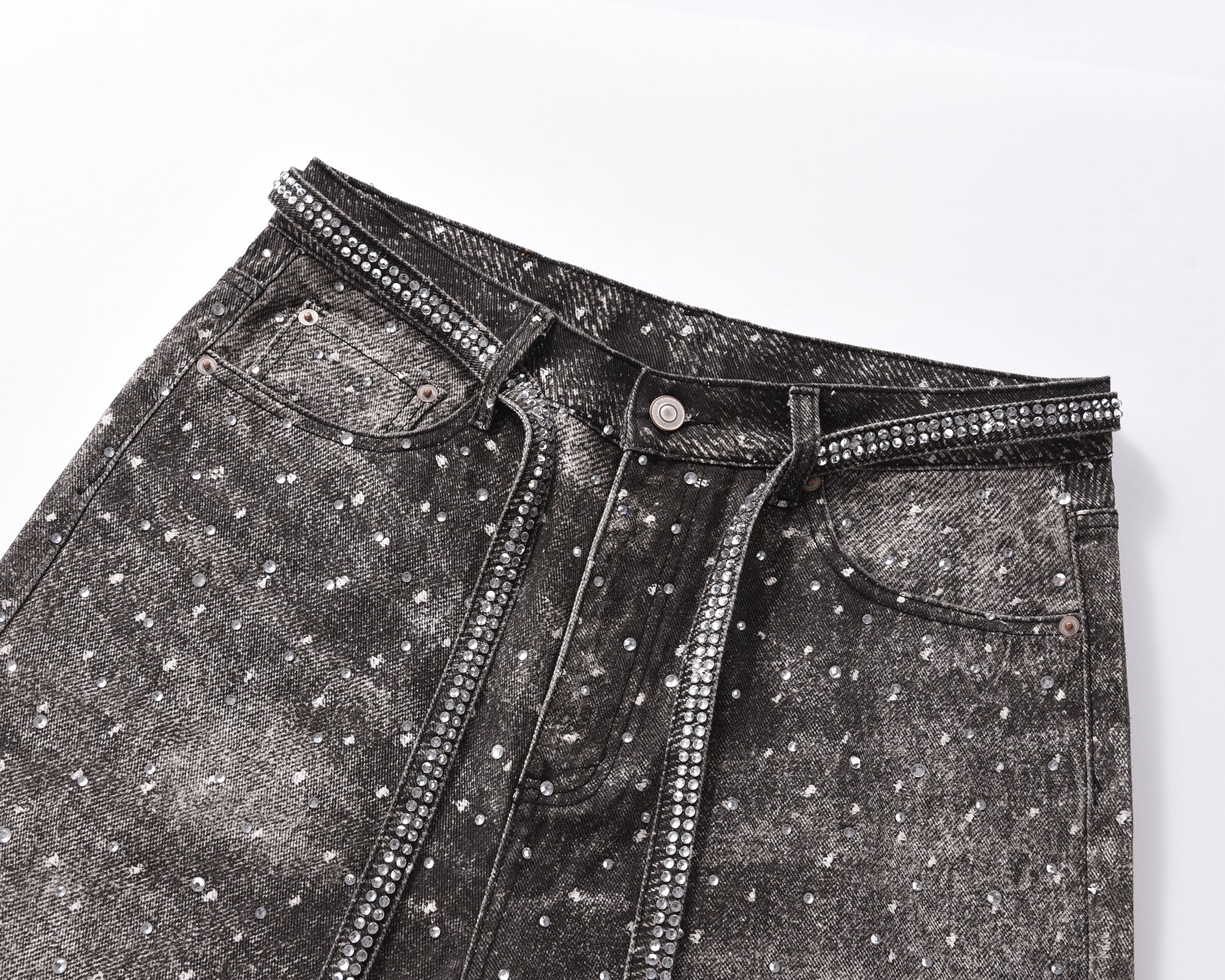 NOIR RHINESTONE DENIM - Image 3