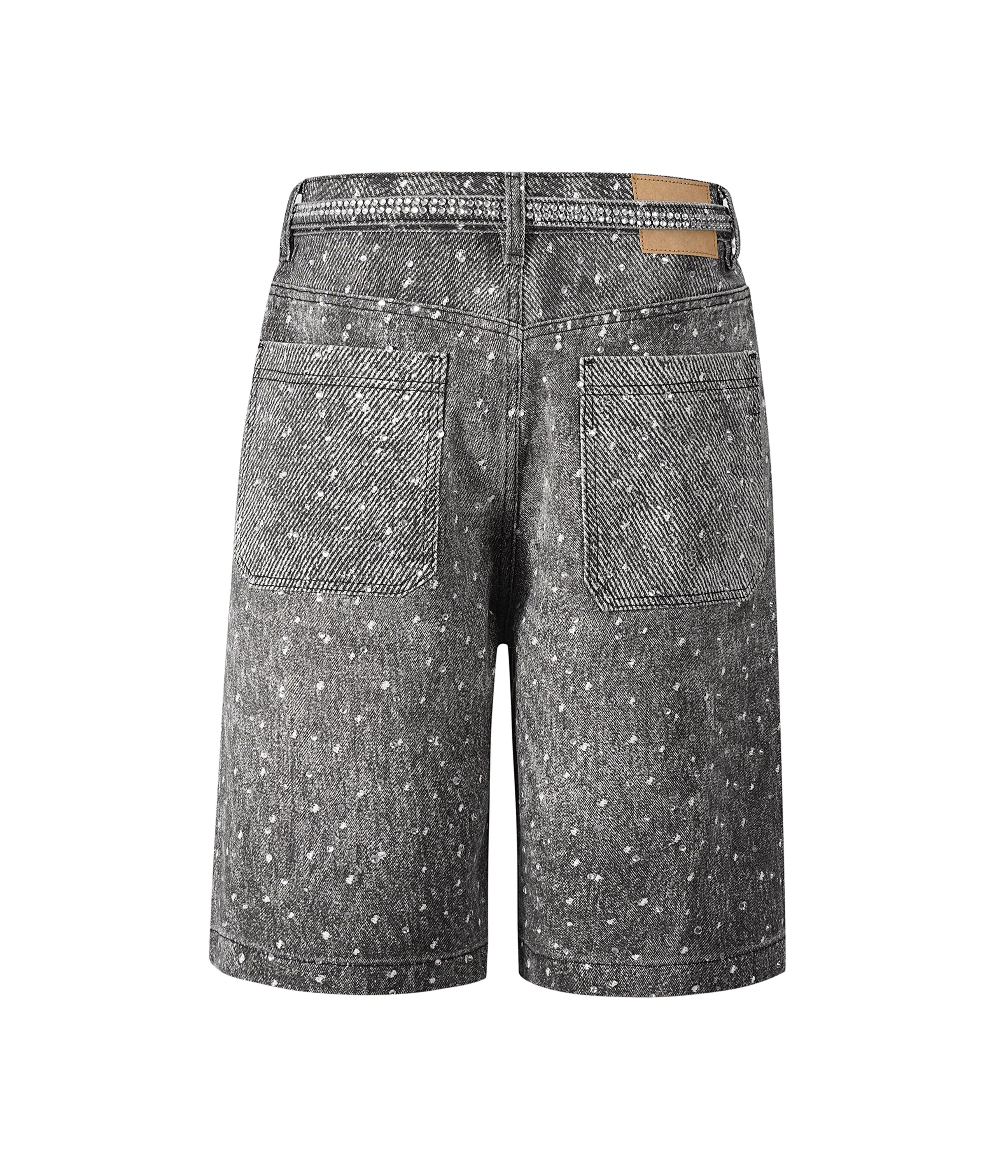 NOIR RHINESTONE SHORTS - Image 2