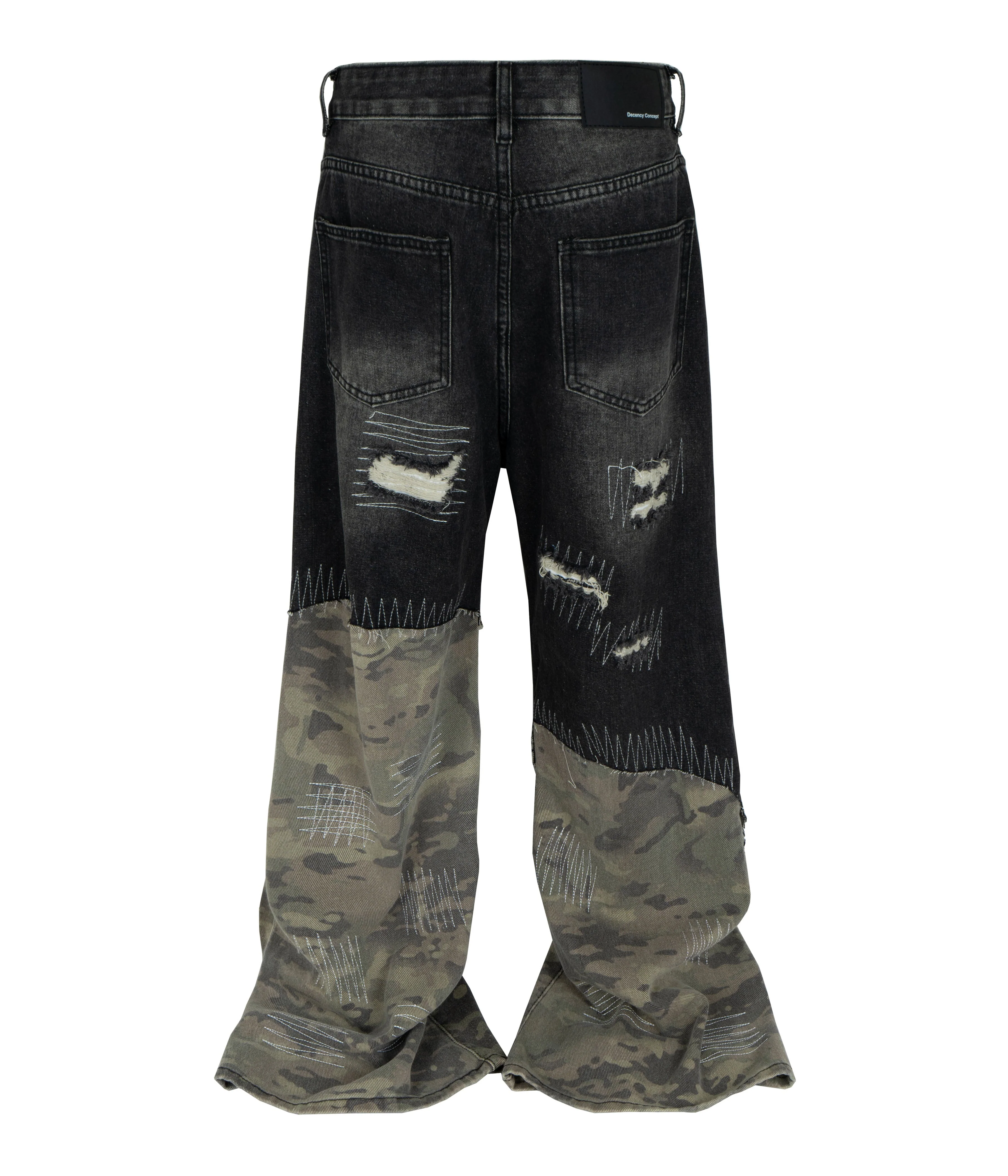 NOIR SCAB CAMO FLARE DENIM - Image 3