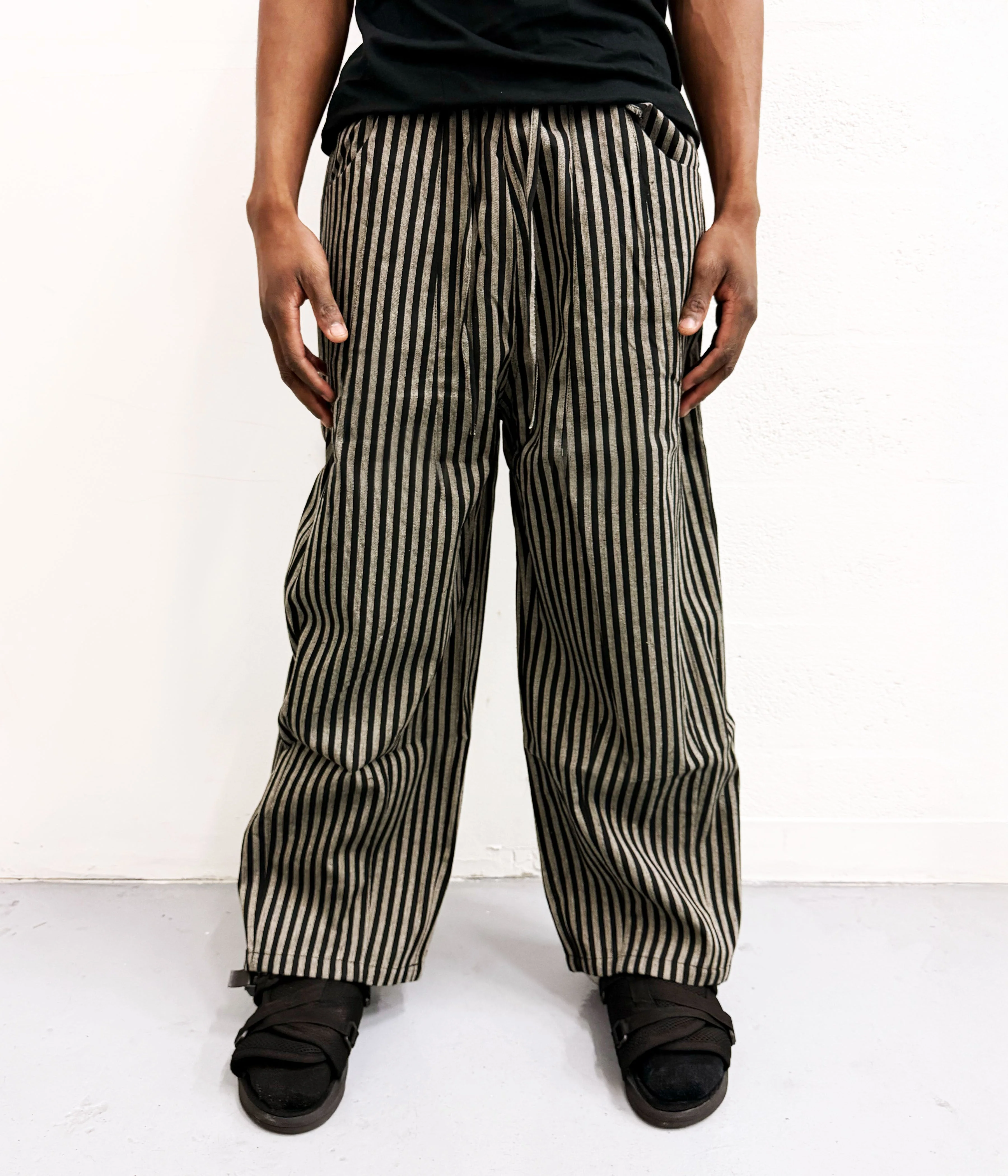 NOIR STRIPED LOUNGE PANTS (UNISEX) - Image 2