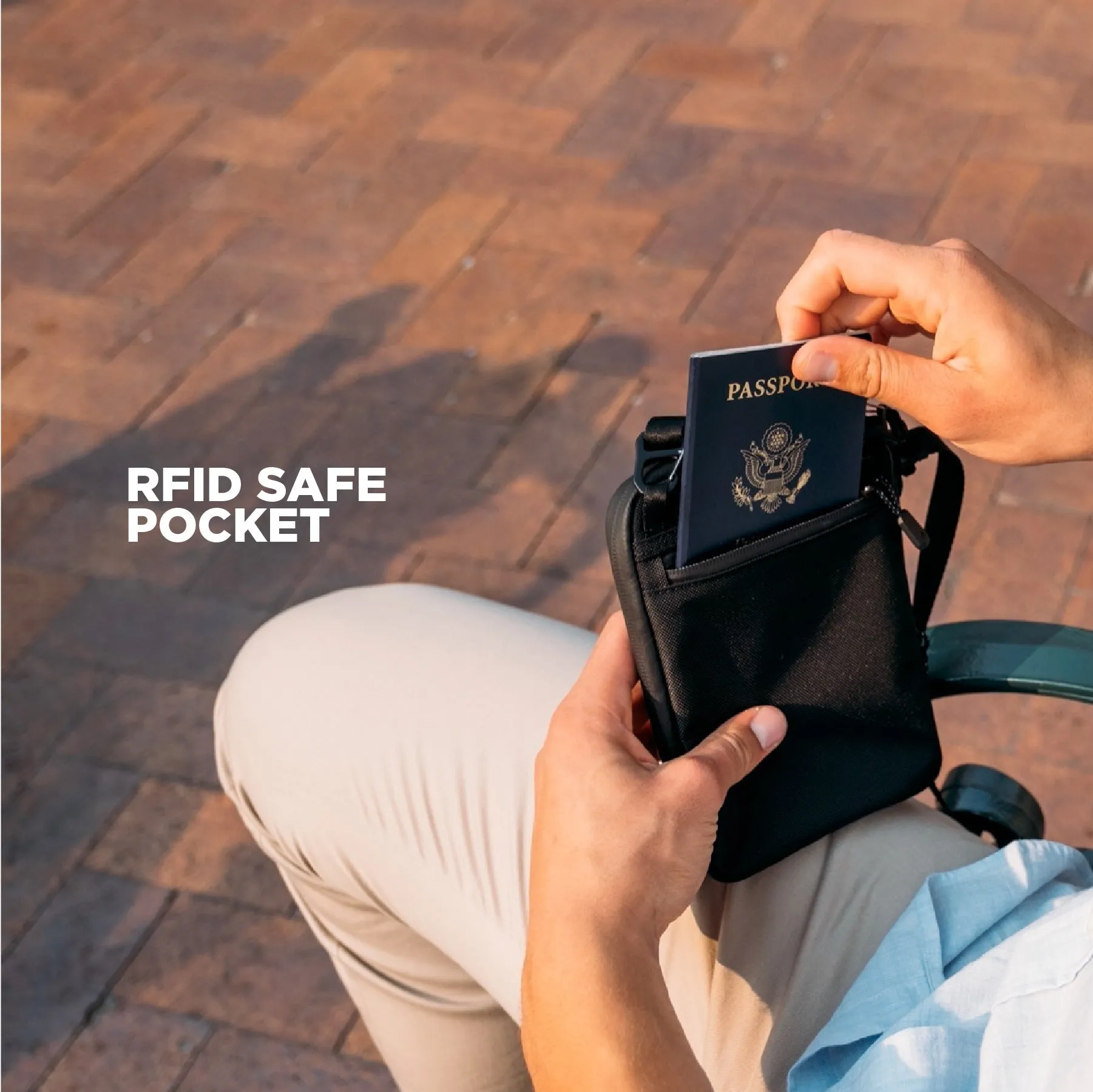 RFID Safe Crossbody Access Pouch - Image 6