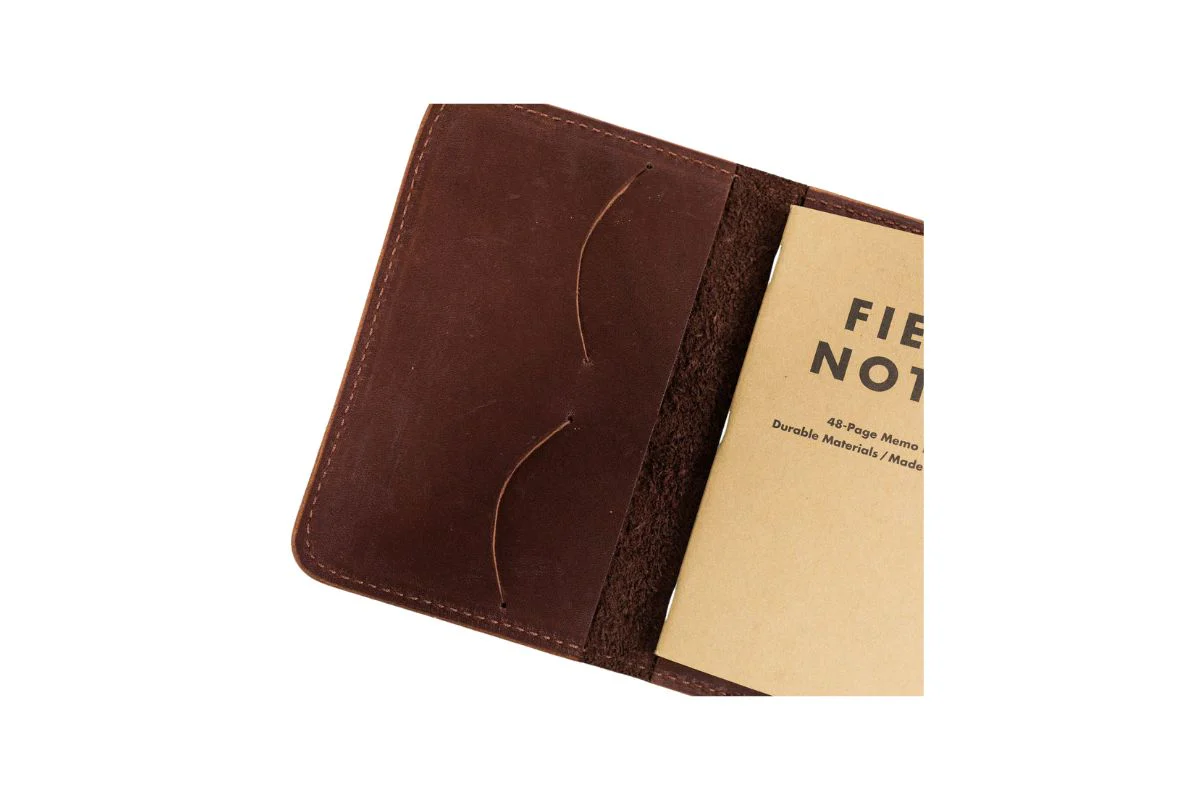 Notebook Wallet – Full-Grain Leather Organizer with Memo Book - Image 3