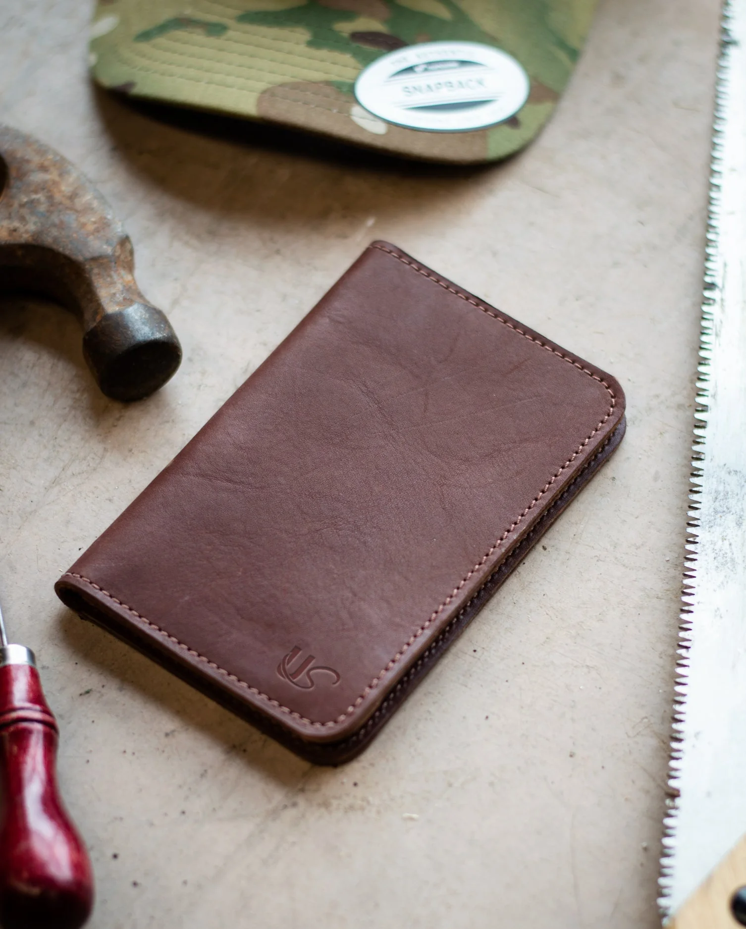 Notebook Wallet – Full-Grain Leather Organizer with Memo Book - Image 4