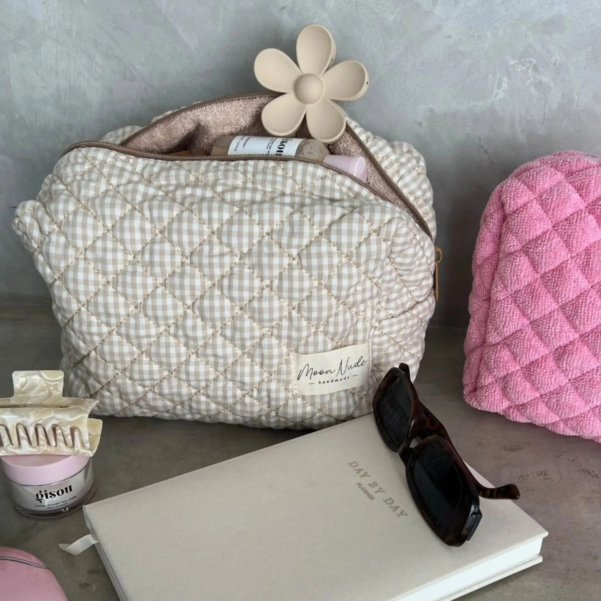 Nude Large Makeup Bag - Image 5