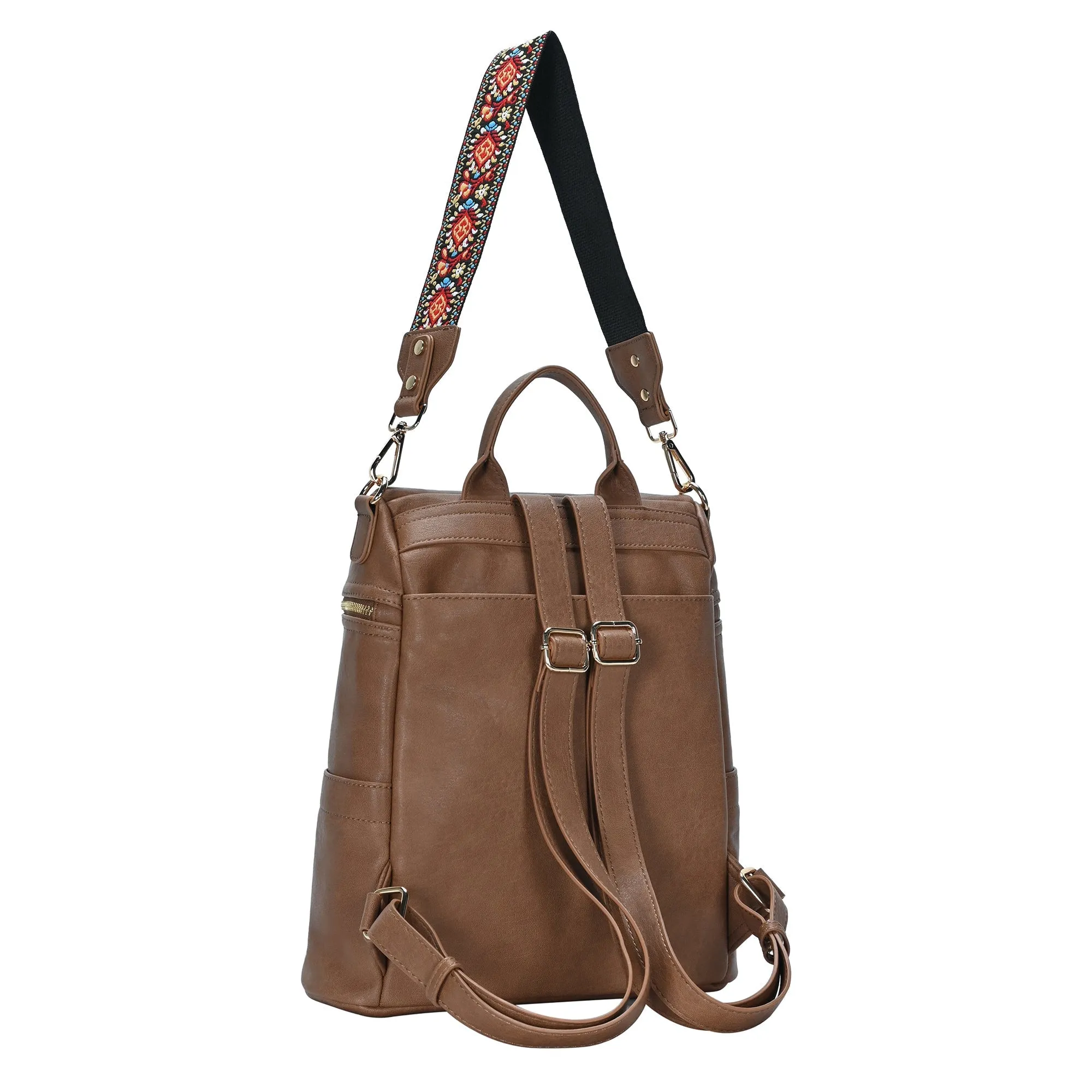 Nyra Webbing Strap Convertible Backpack - Image 11