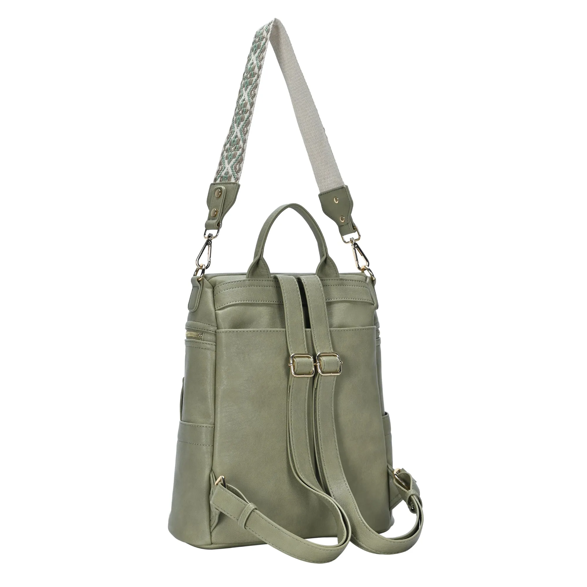 Nyra Webbing Strap Convertible Backpack - Image 5