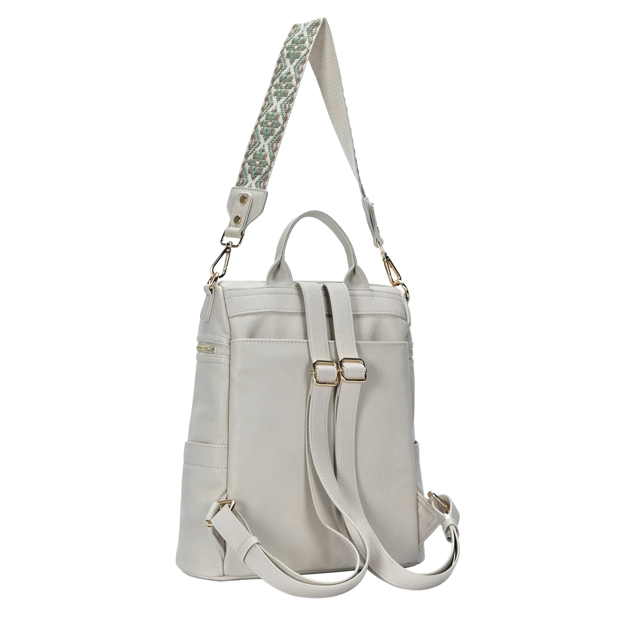 Nyra Webbing Strap Convertible Backpack - Image 8