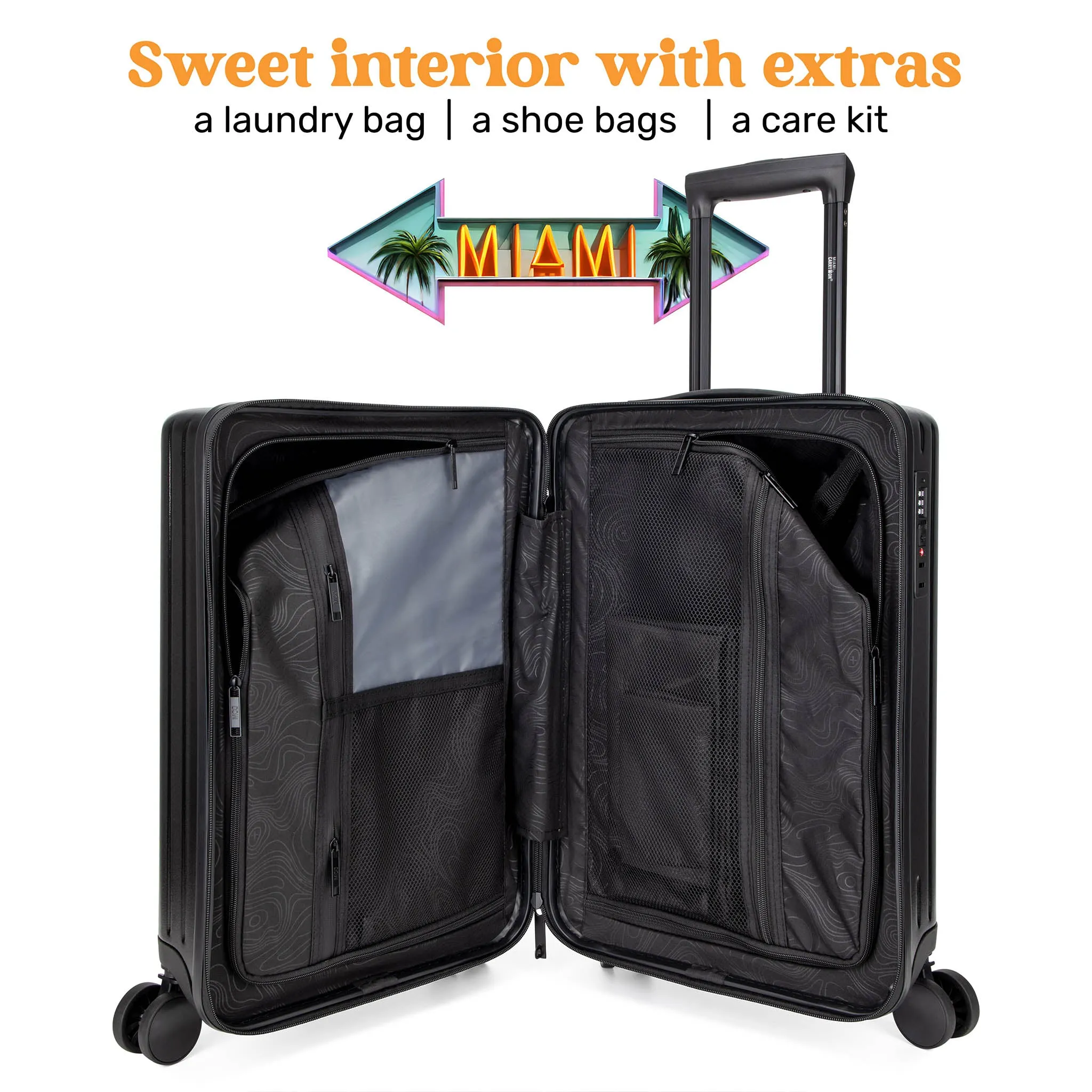 Ocean Polycarbonate Carry-On Suitcase - Image 3