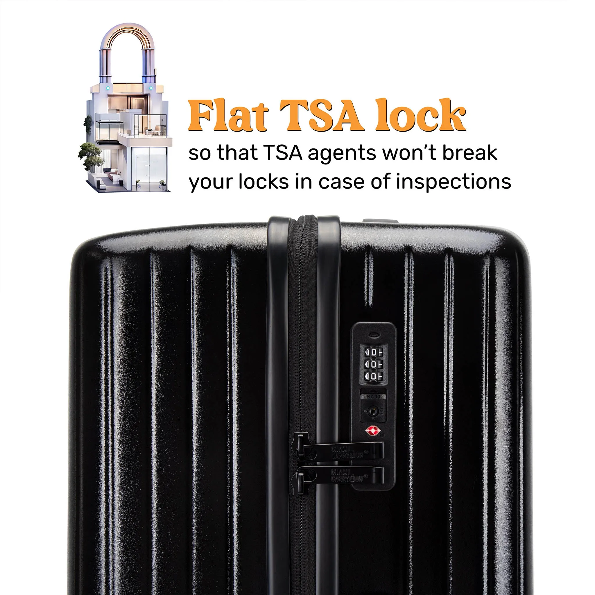 Ocean Polycarbonate Carry-On Suitcase - Image 5