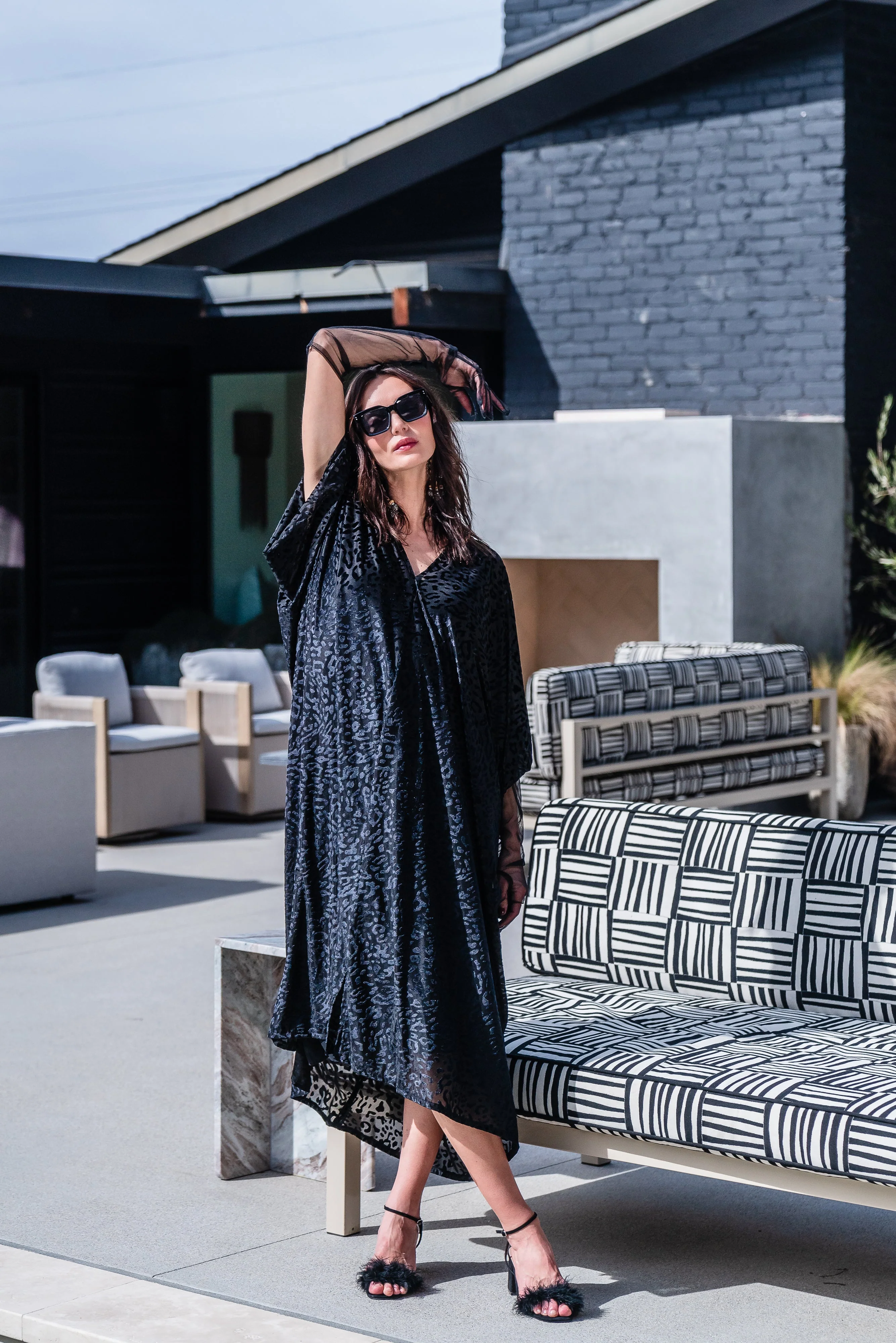 Of The Night Caftan Kaftan Dress - Image 6
