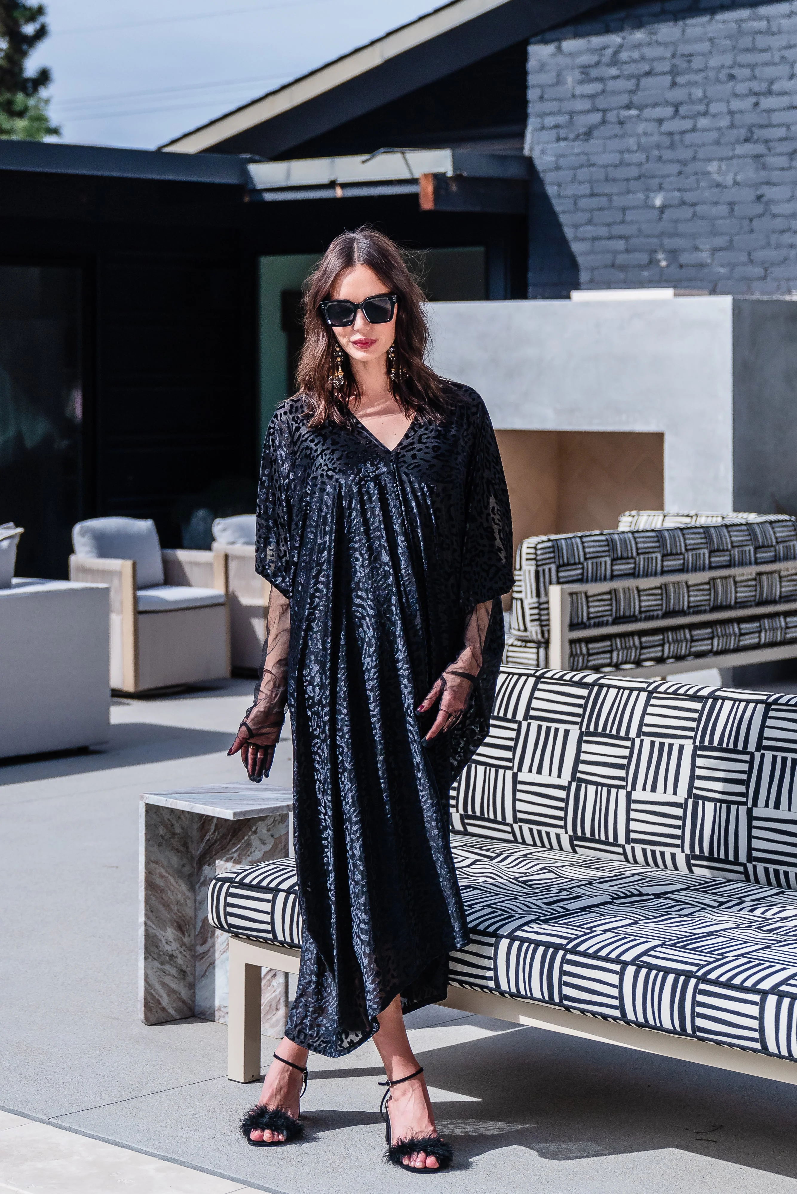 Of The Night Caftan Kaftan Dress - Image 7