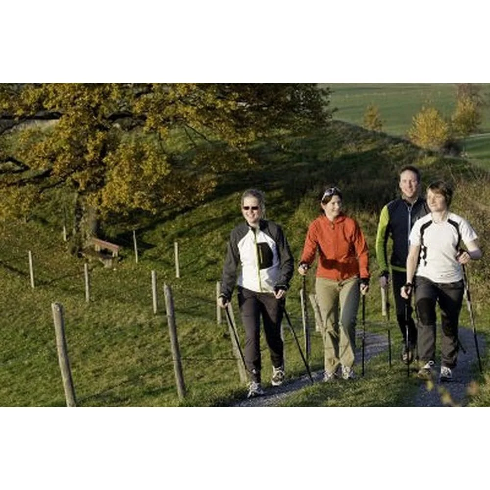 Official Nordic Walking Poles - True Nordic Glove Grip w-flip locks, detachable feet and travel bag - pair - For Heights up to 6’2” - Image 10