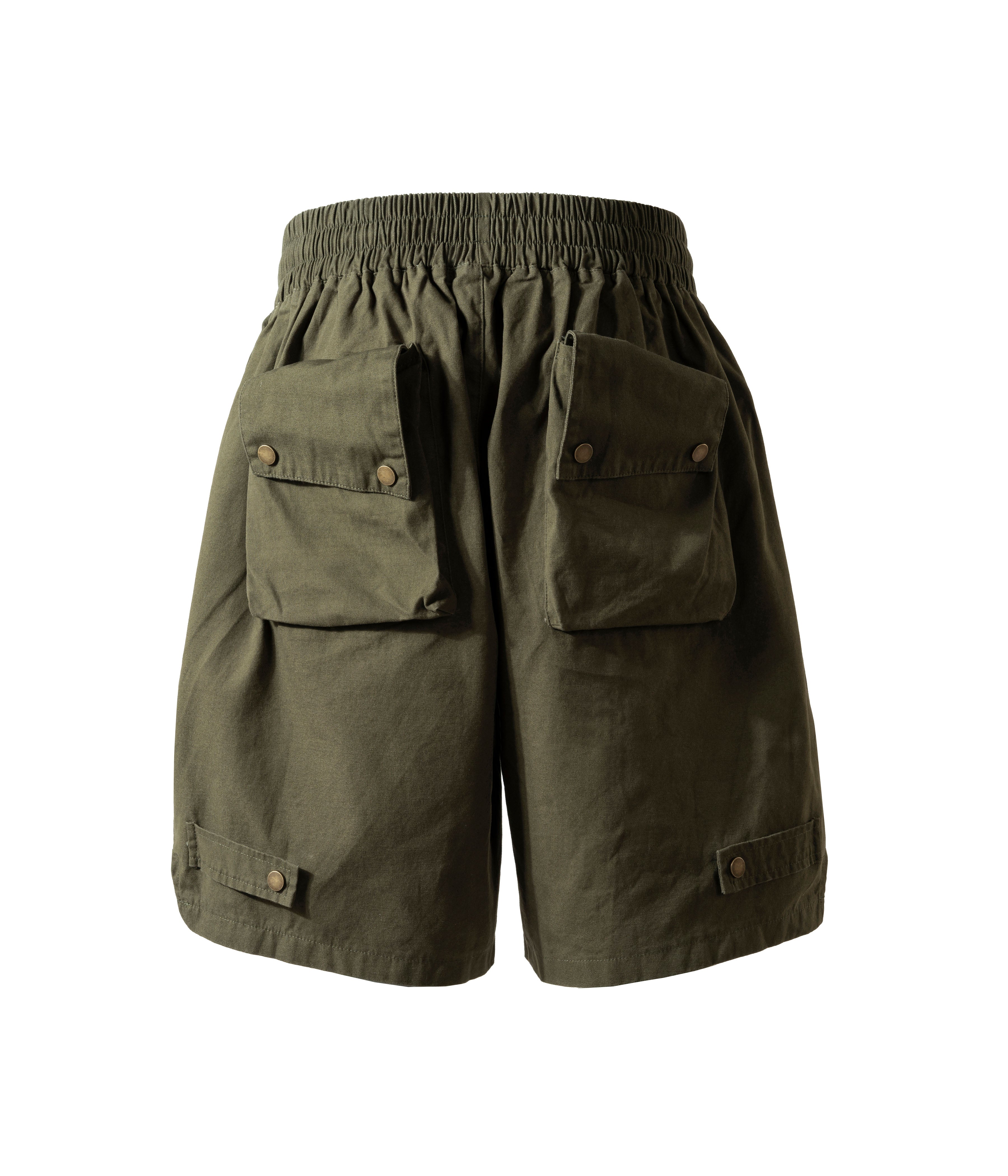 OLIVE MULTI CARGO SHORTS - Image 2