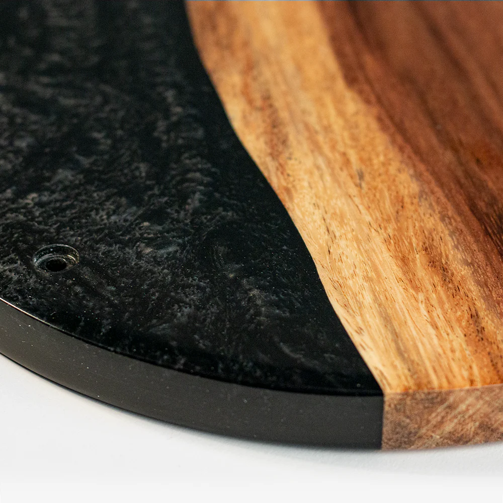 One of a Kind Black Epoxy Resin Live-Edge Wood Hook and Ring Toss Game - Image 6