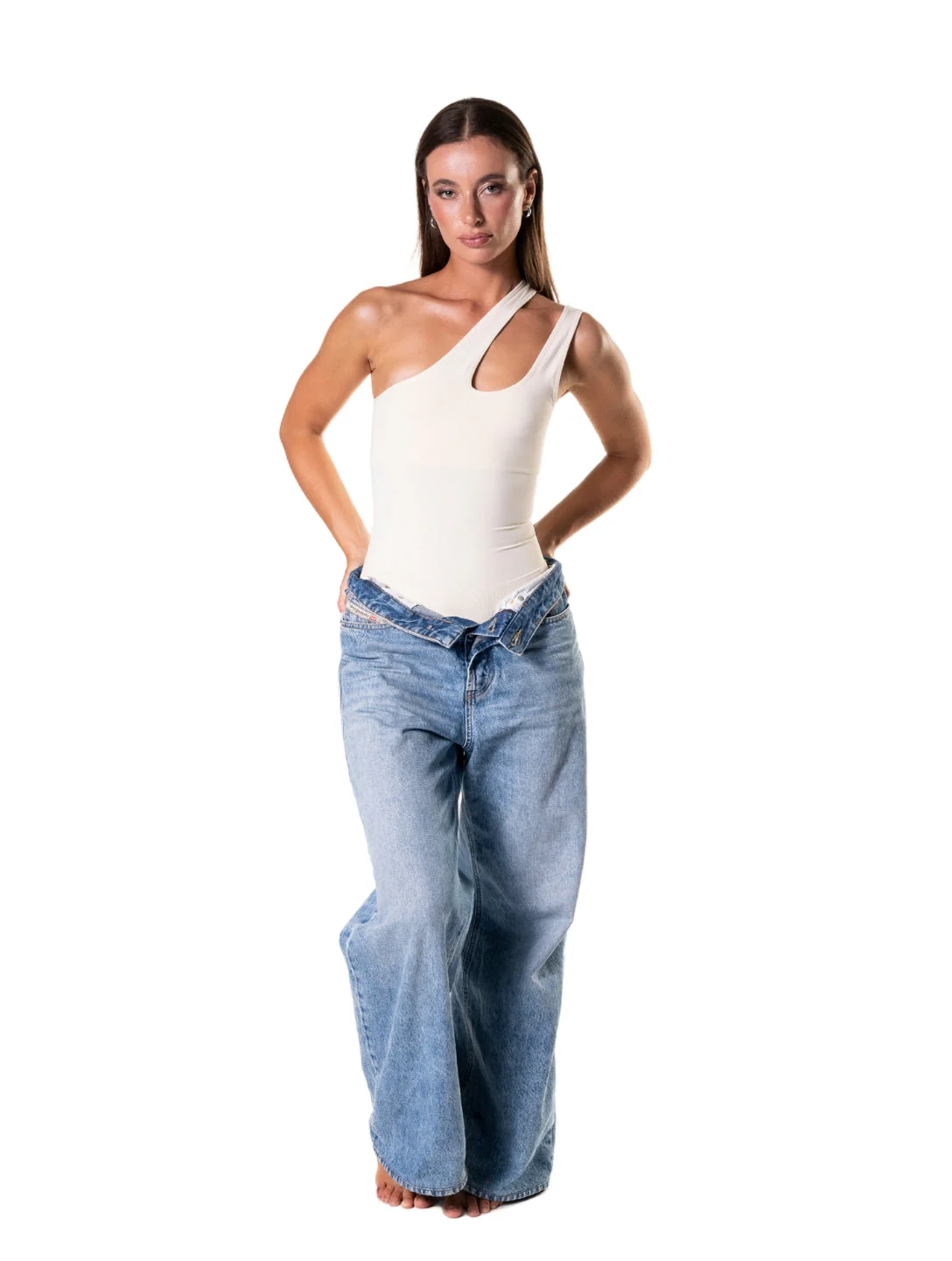 One Shoulder Shapewear Bodysuit - Image 17