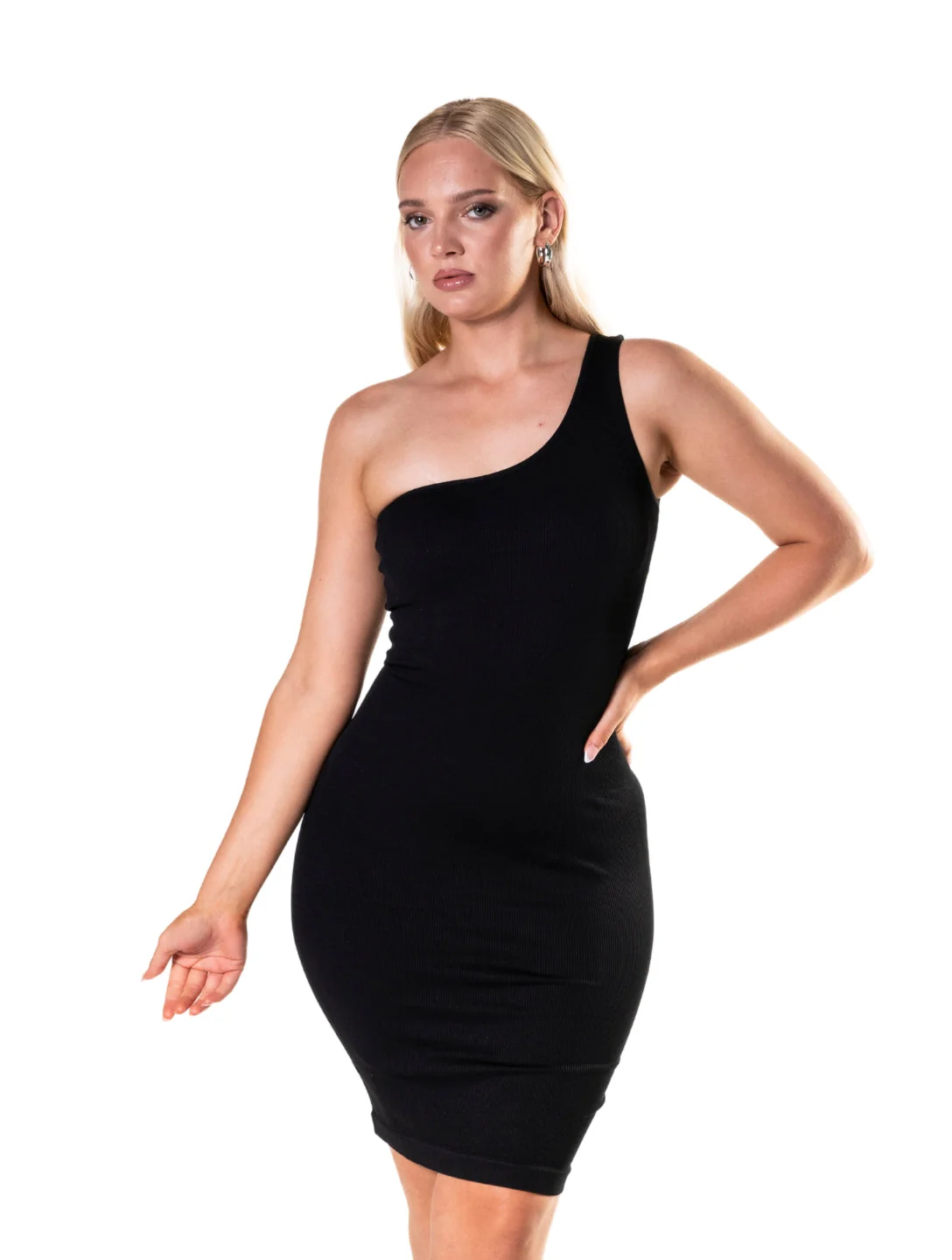 One Shoulder Shapewear Mini Dress - Image 4