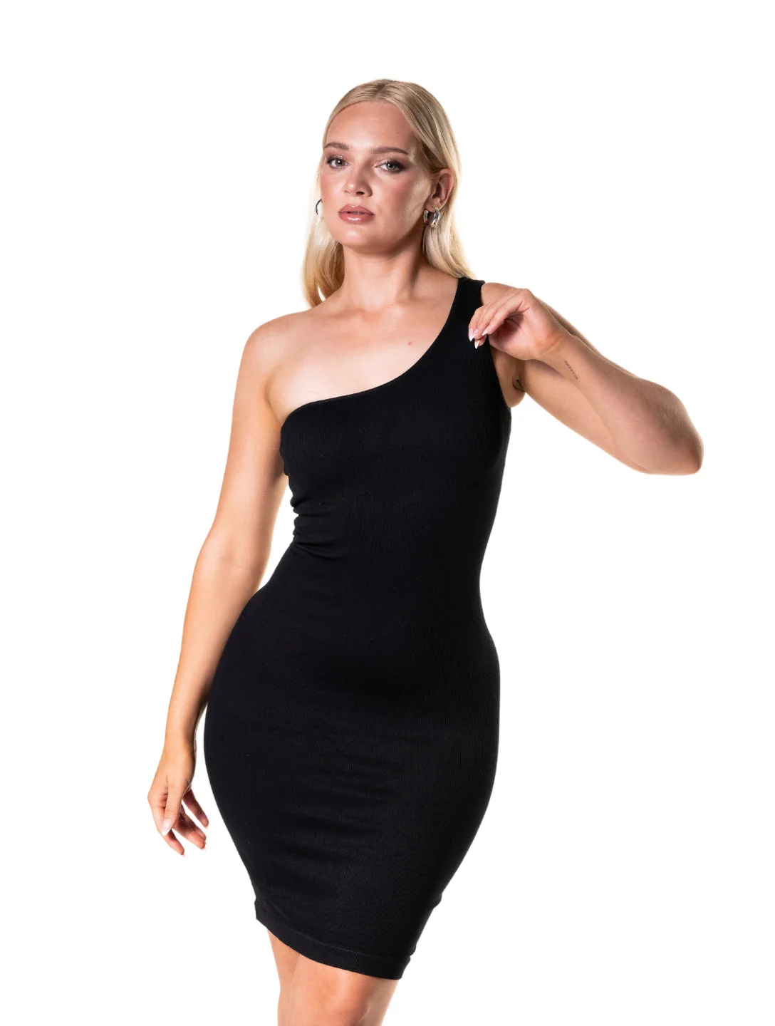 One Shoulder Shapewear Mini Dress - Image 5