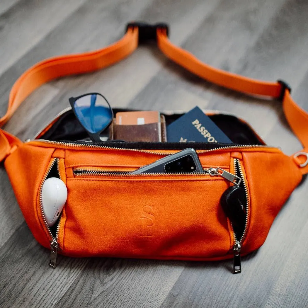 Orange Crossbody Sling Bag - Image 4