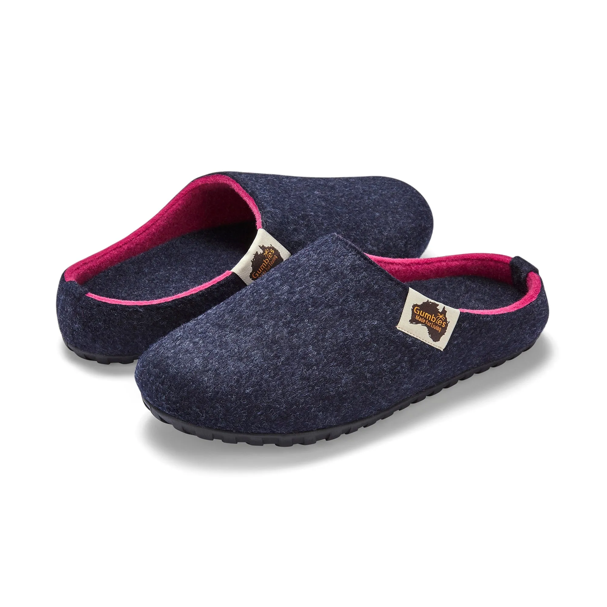 Outback Slippers - Women's - Navy & Pink - Image 4