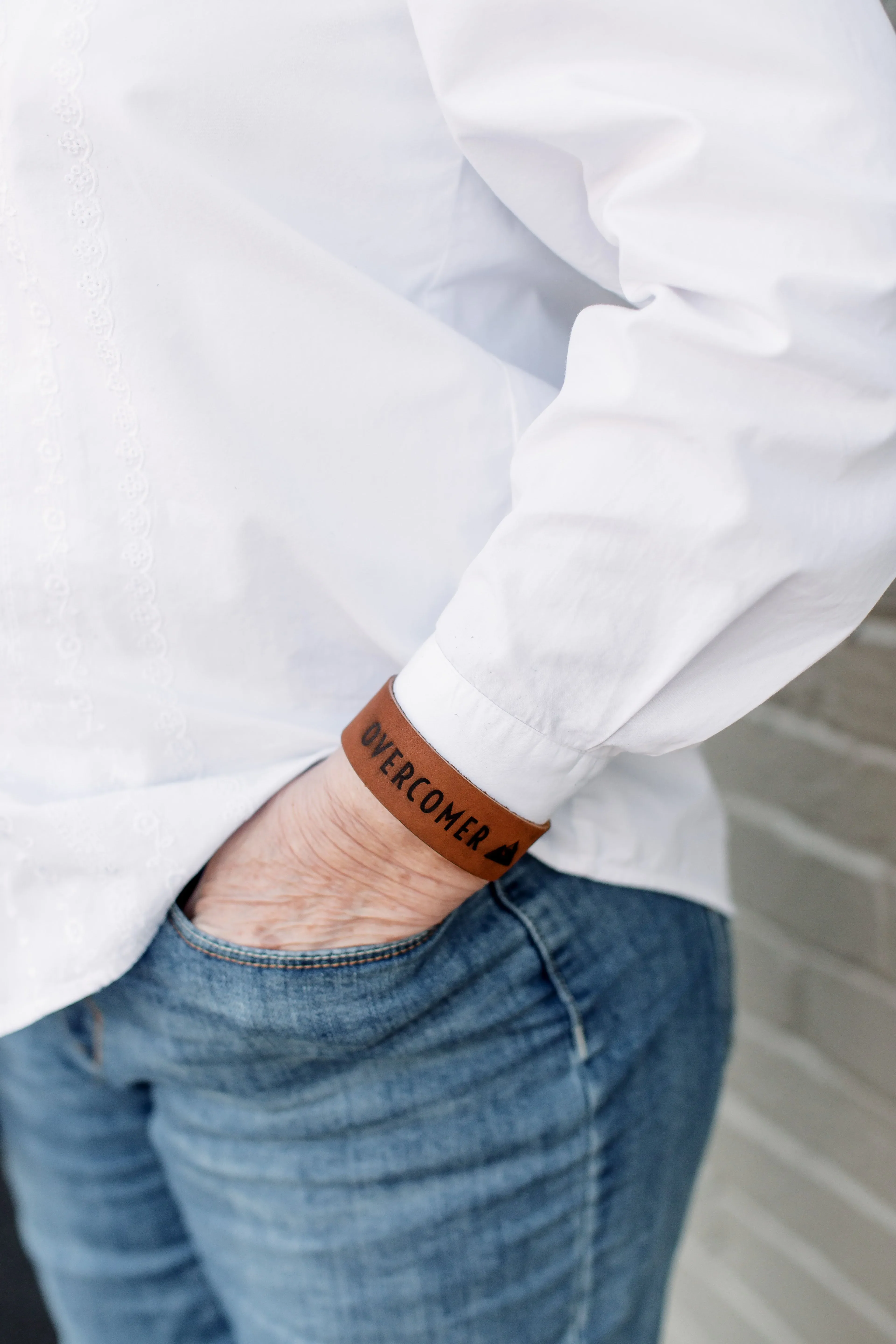 OVERCOMER Cuff Bracelet - Image 4