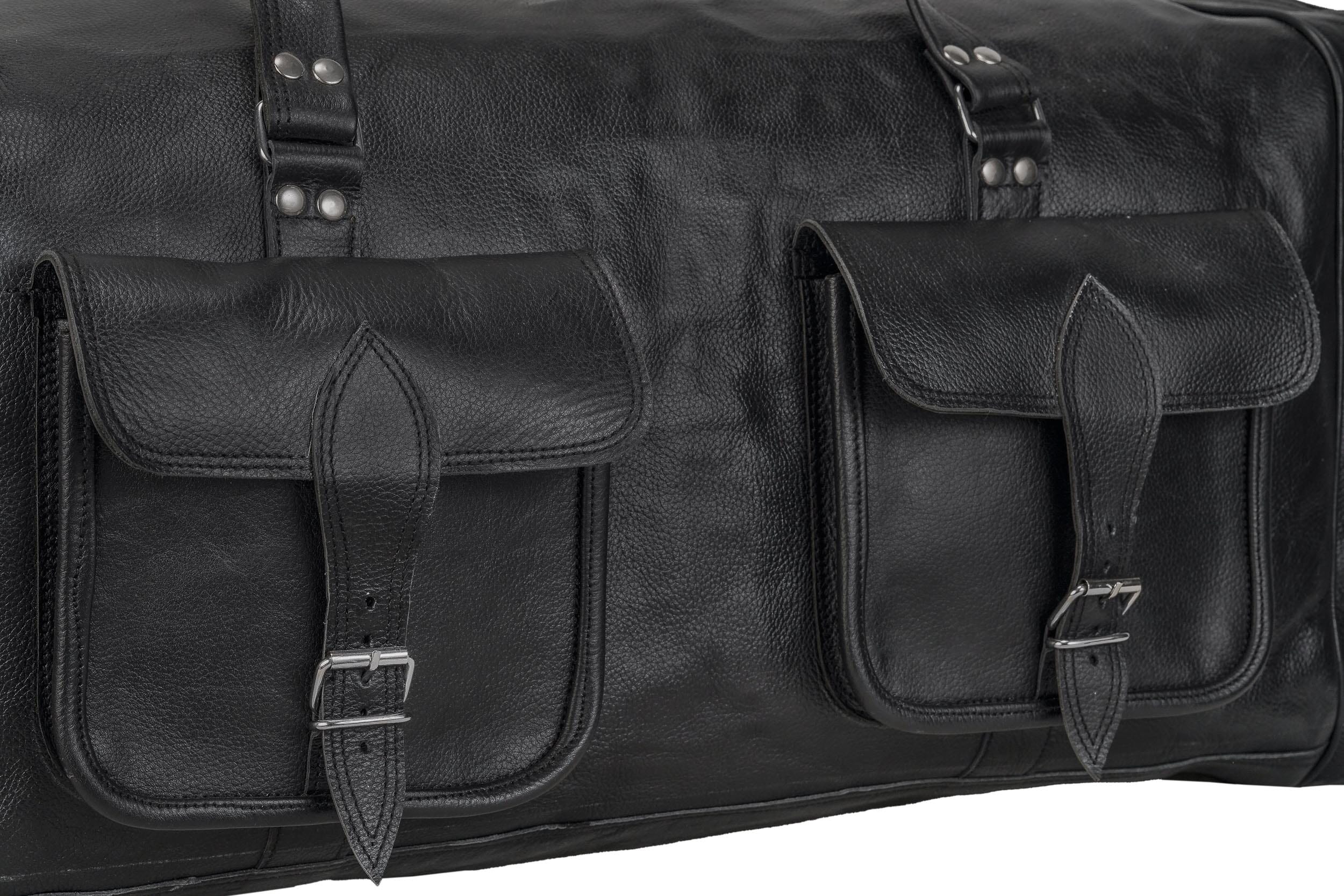 Oversized Weekender Duffel Black - Image 7