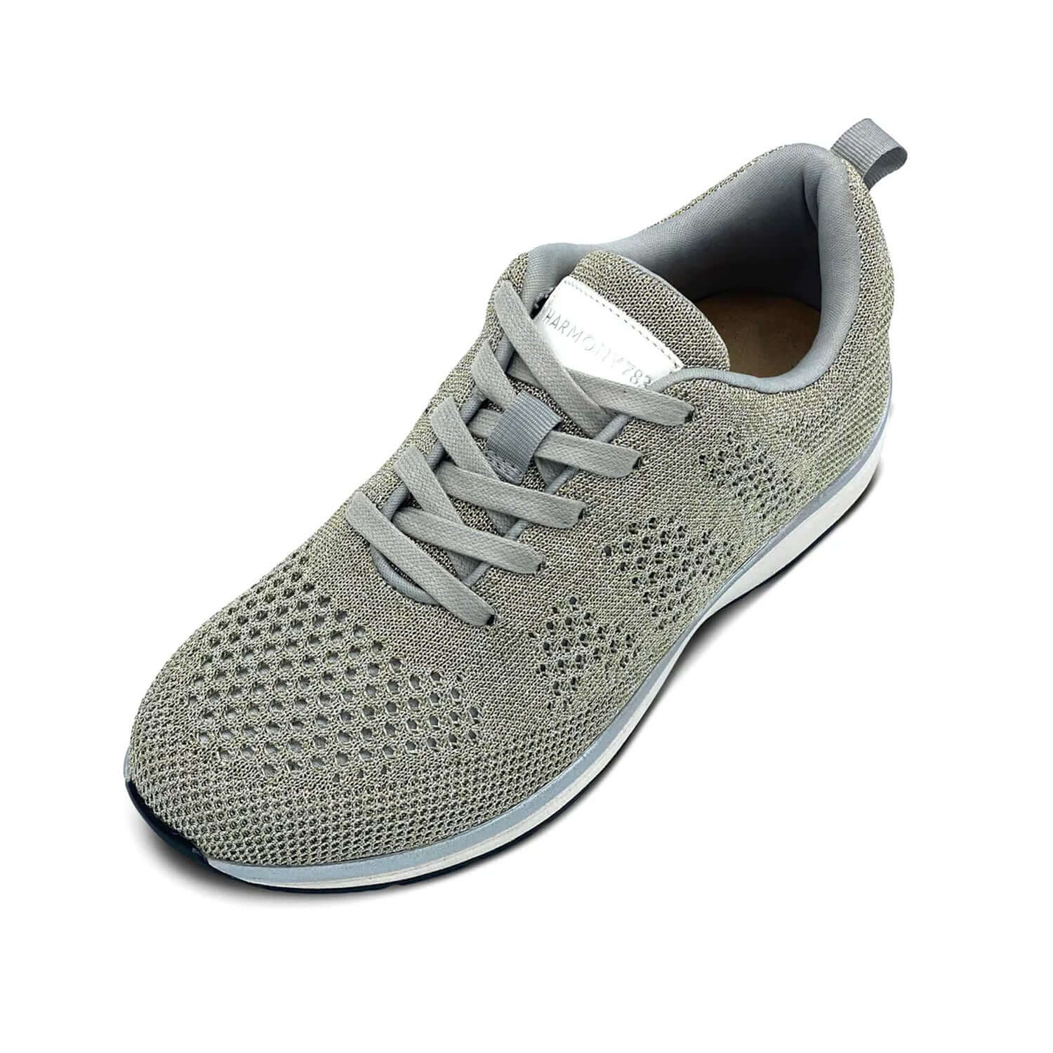 Pamela Lace-Up Grounding Shoes • Platinum Knit - Image 5