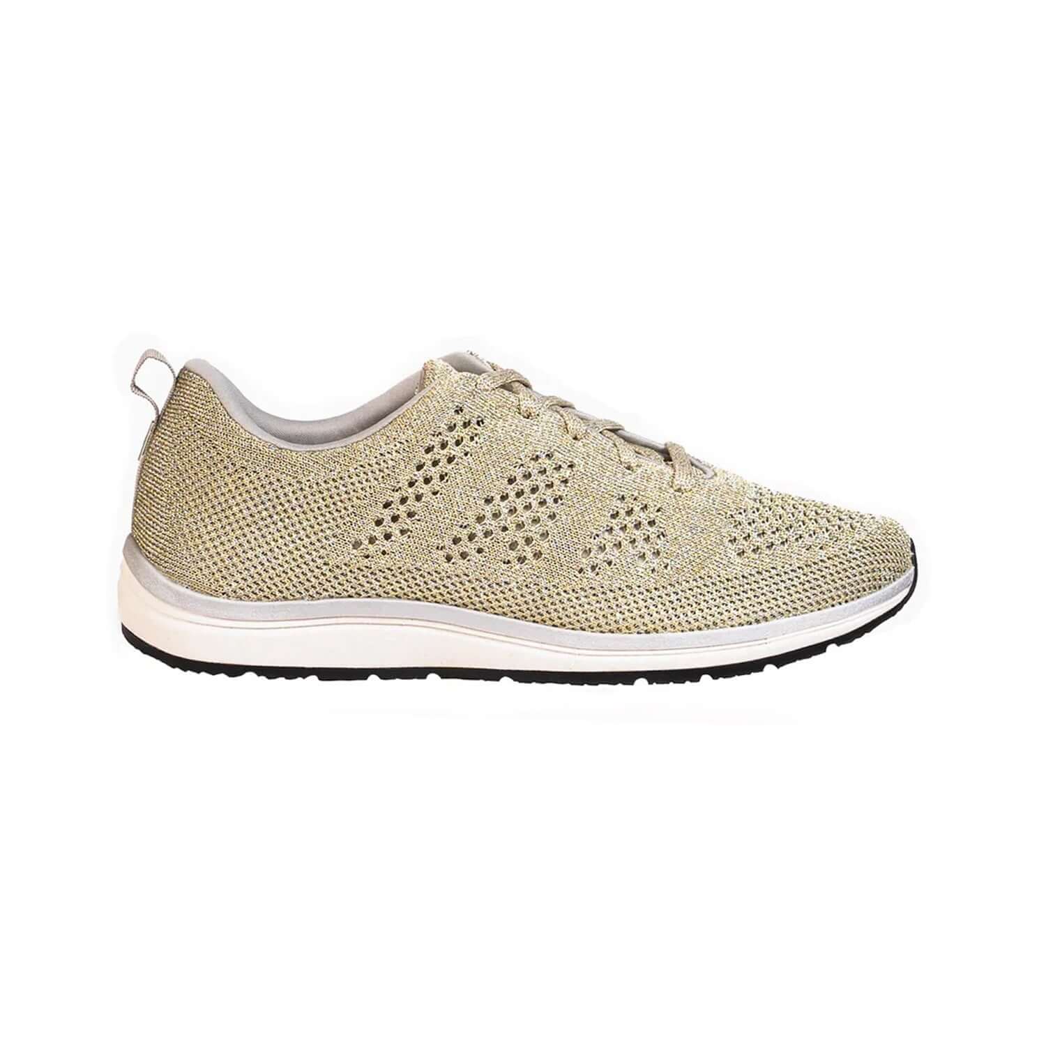 Pamela Lace-Up Grounding Shoes • Platinum Knit - Image 6