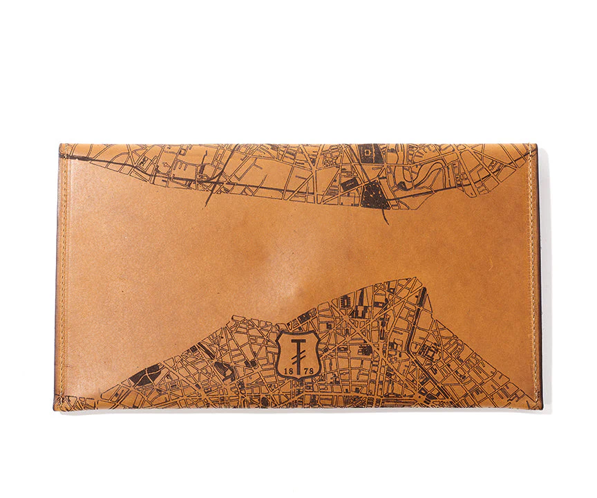 Paris Map Clutch | Etched France Map - Image 2