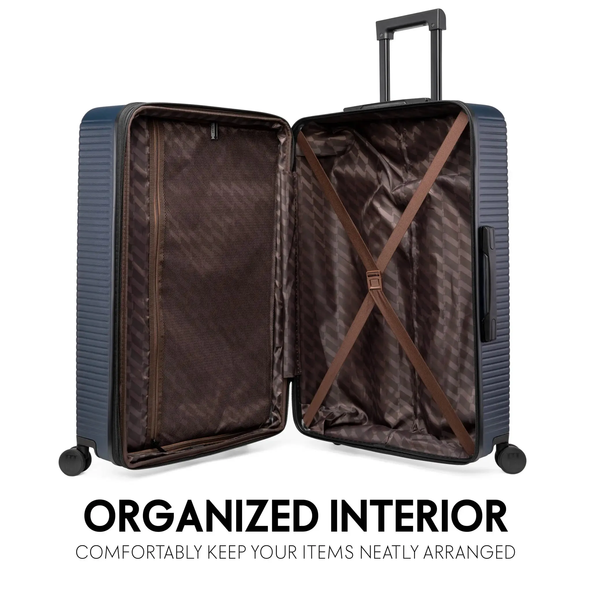 Passage 3 Piece Expandable Retro Luggage Set - Image 3