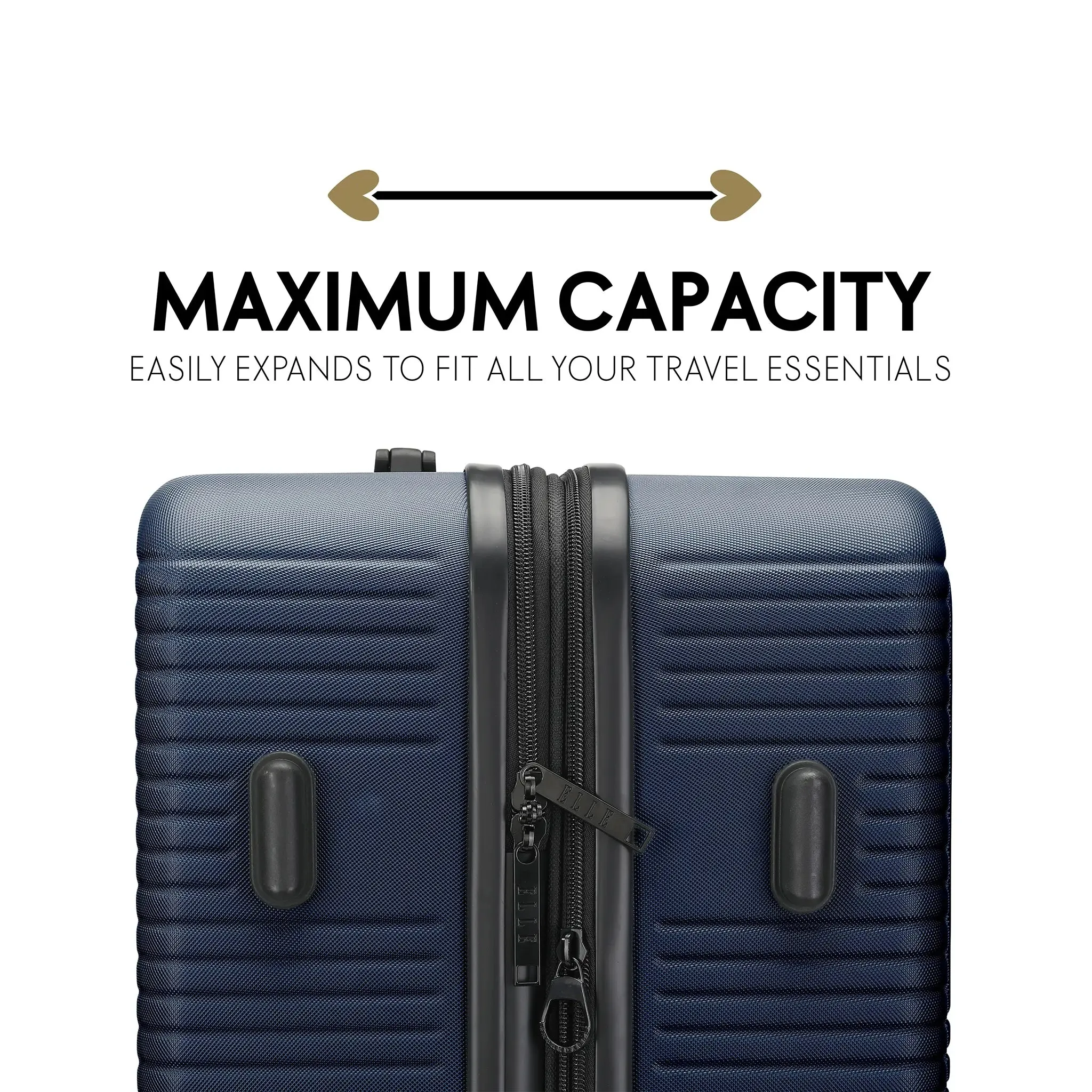 Passage 3 Piece Expandable Retro Luggage Set - Image 4