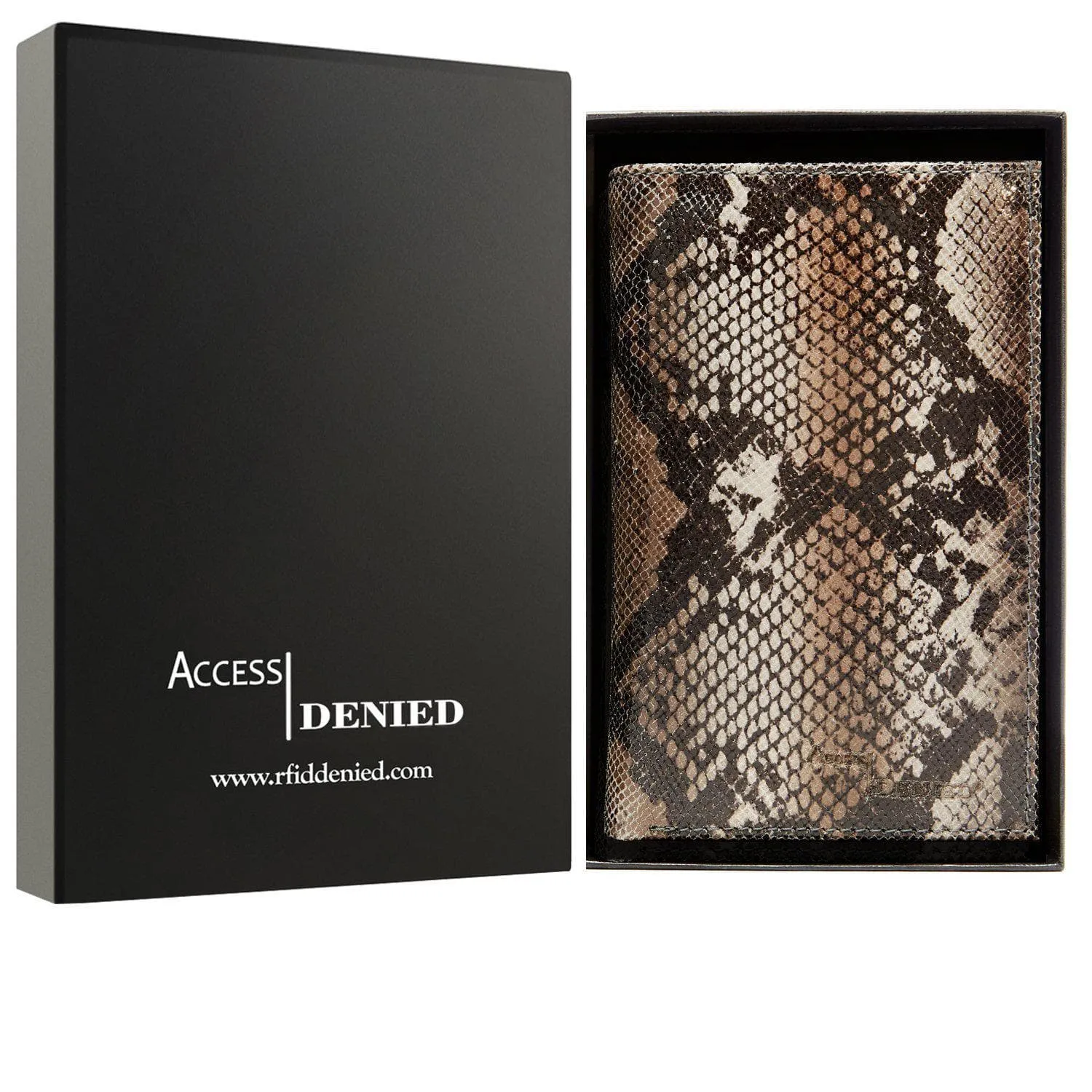 Leather Snakeskin Passport Holder - Image 16